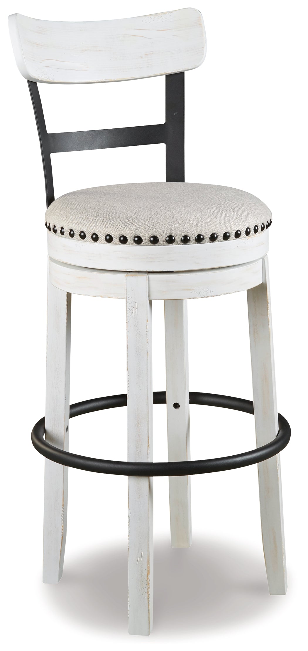 Furniture City Laplace - Ashley Furniture - Valebeck Dining Room - Tall UPH Swivel Barstool(1/CN) / White - D546-530