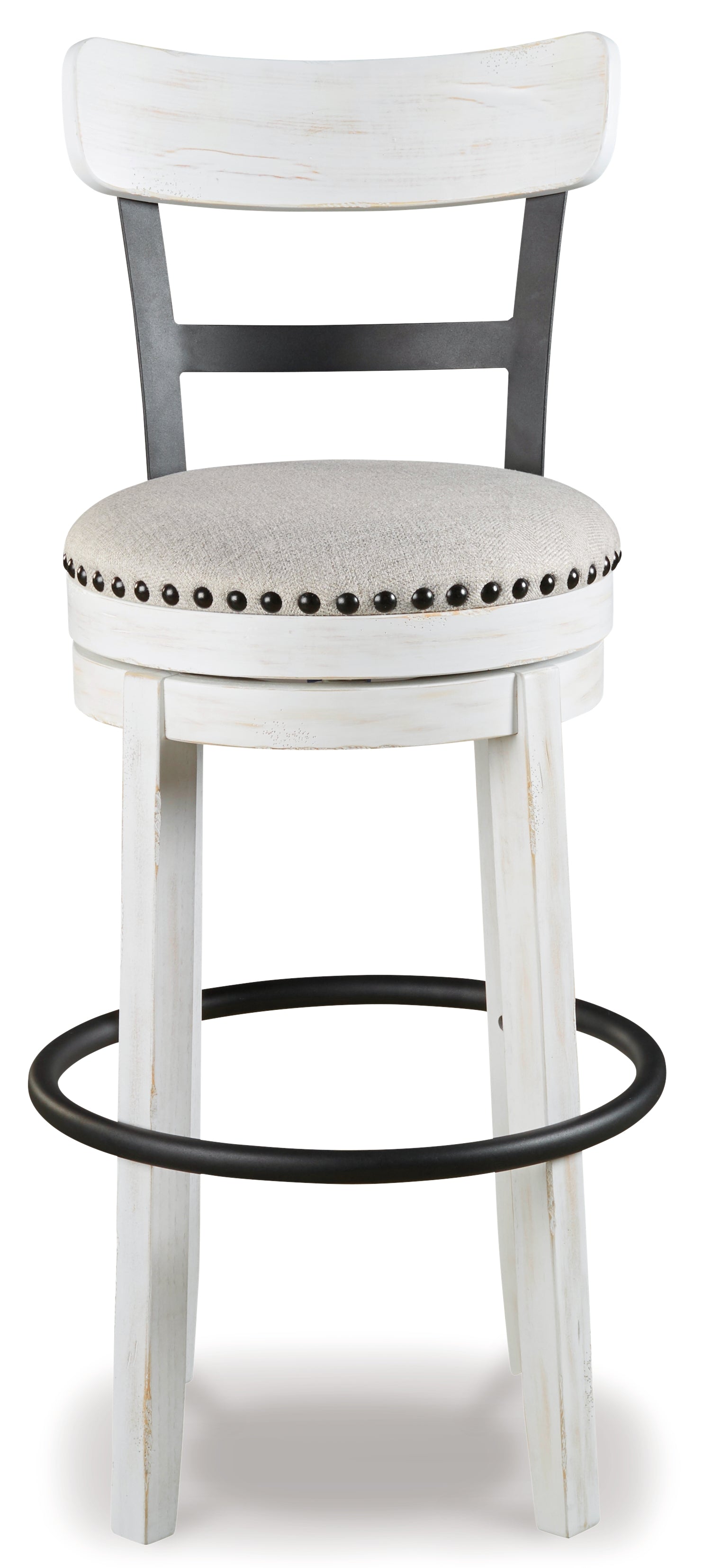 Furniture City Laplace - Ashley Furniture - Valebeck Dining Room - Tall UPH Swivel Barstool(1/CN) / White - D546-530
