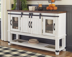 Furniture City Laplace - Ashley Furniture - Valebeck Dining Room - UPH Swivel Stool (1/CN) / White/Black - D546-324