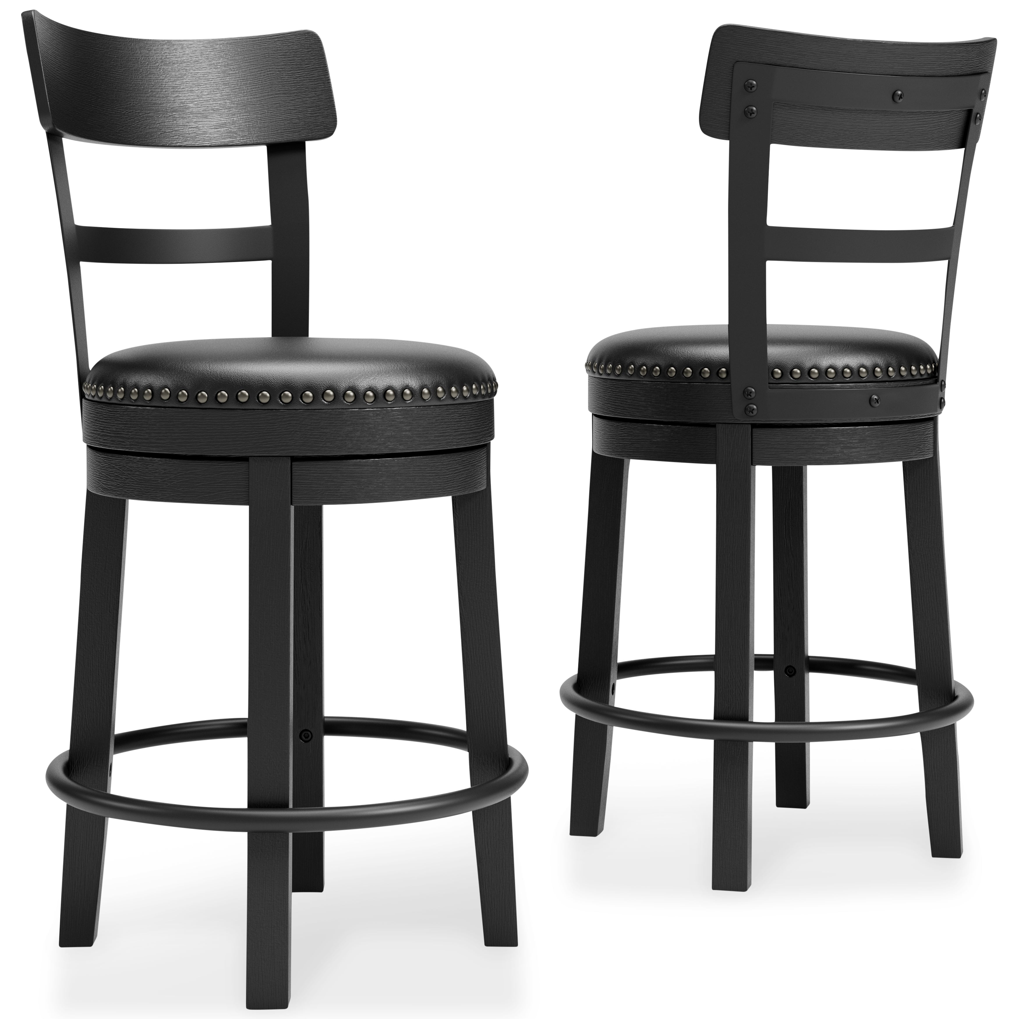 Furniture City Laplace - Ashley Furniture - Valebeck Dining Room - UPH Swivel Barstool (1/CN) - D546-624