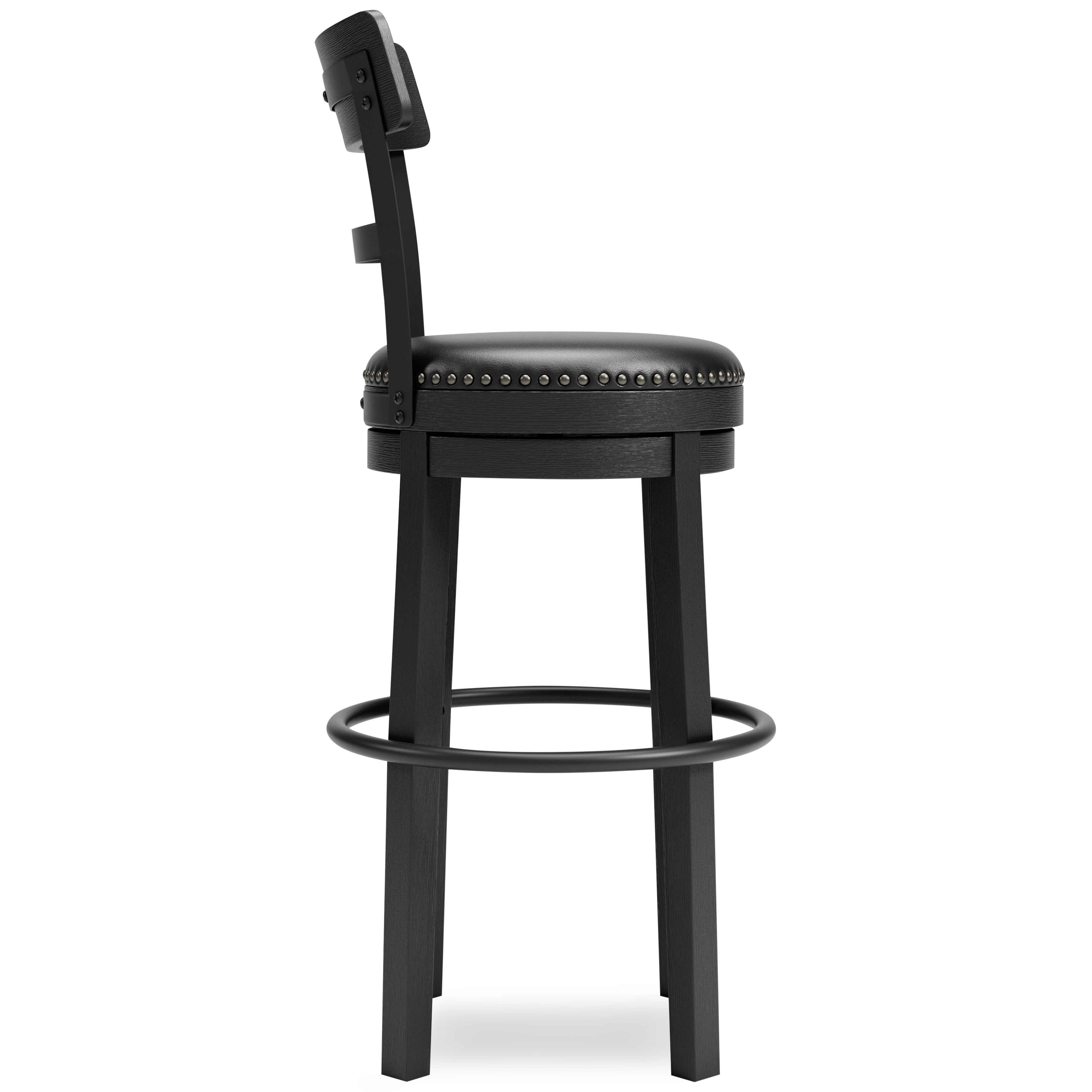 Furniture City Laplace - Ashley Furniture - Valebeck Dining Room - Tall UPH Swivel Barstool(1/CN) / Black - D546-630