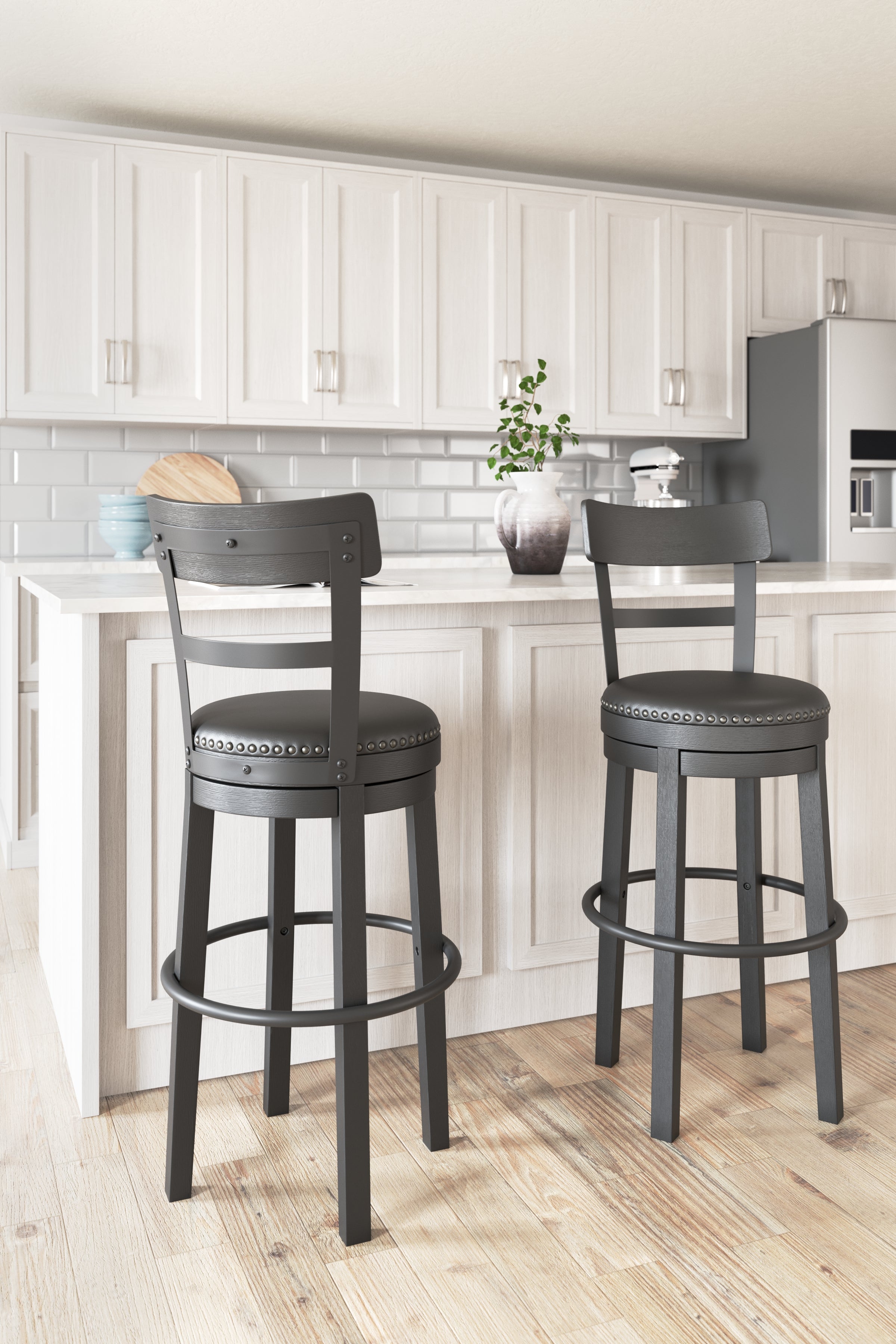 Furniture City Laplace - Ashley Furniture - Valebeck Dining Room - Tall UPH Swivel Barstool(1/CN) - D546-630
