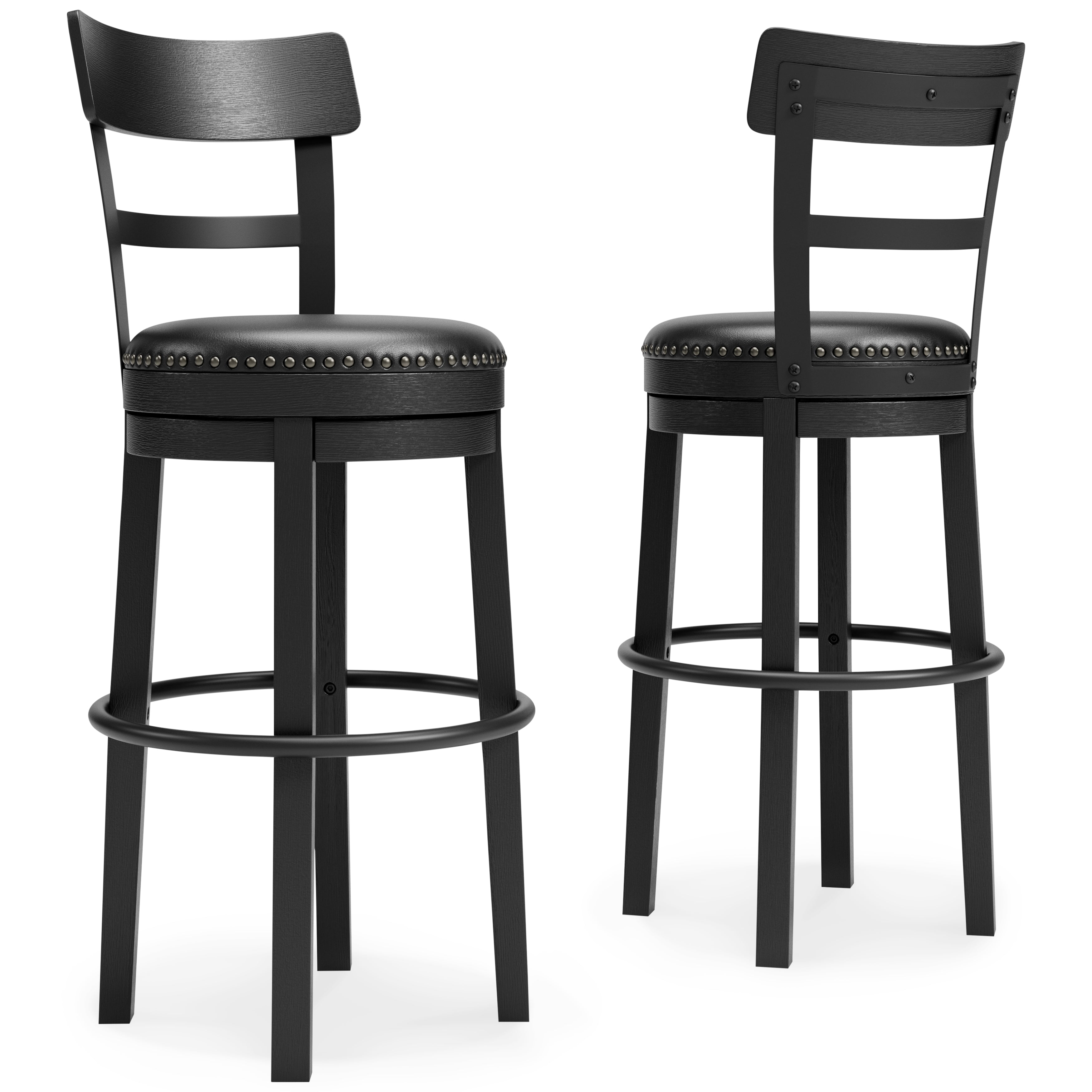 Furniture City Laplace - Ashley Furniture - Valebeck Dining Room - Tall UPH Swivel Barstool(1/CN) / Black - D546-630