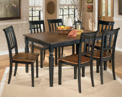 Furniture City Laplace - Ashley Furniture - Owingsville Dining Room - Large Dining Room Bench / Black/Brown - D580-00