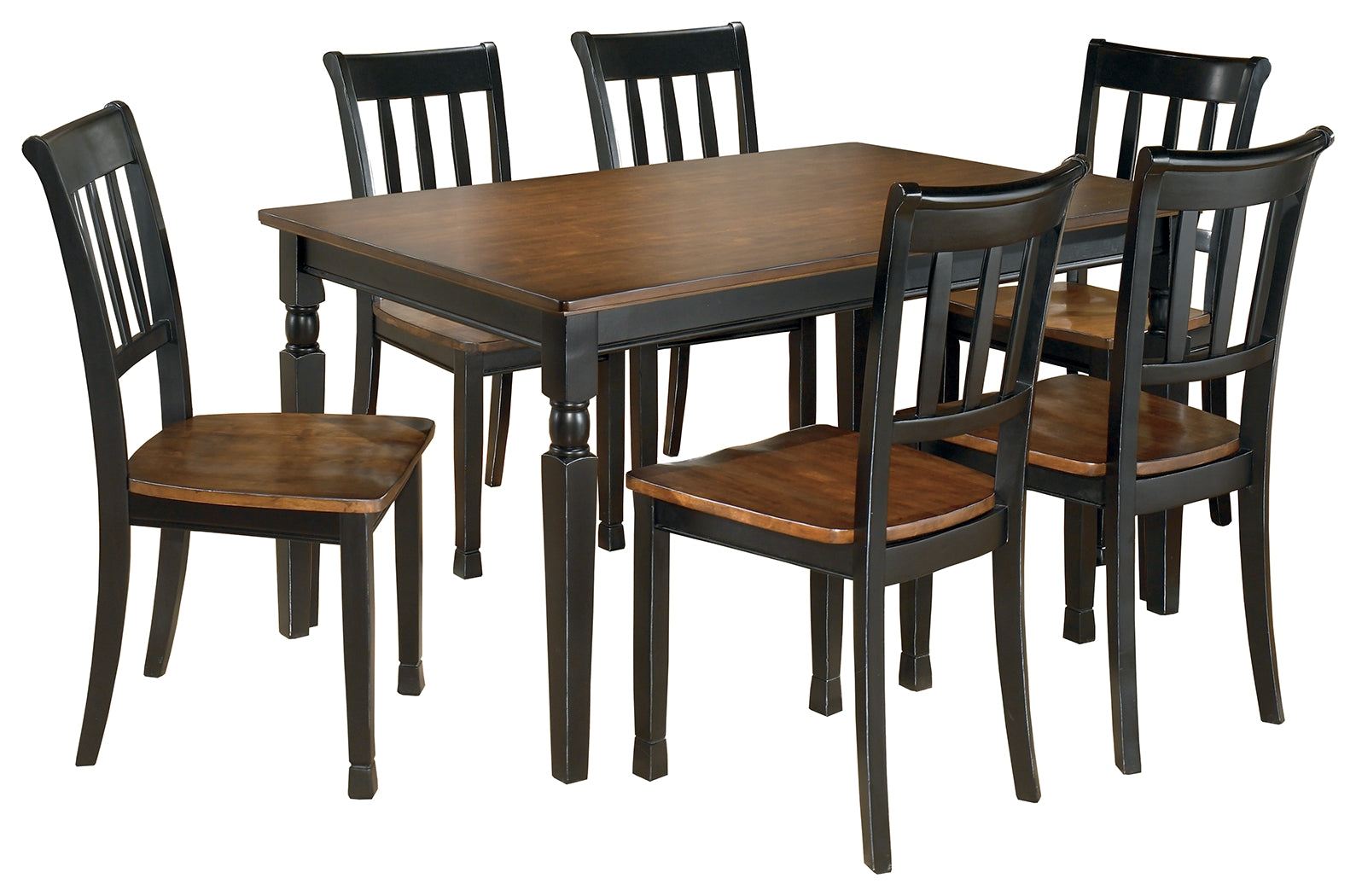 Furniture City Laplace - Ashley Furniture - Owingsville Dining Table and 6 Chairs - Dining Table and 6 Chairs - D580D13