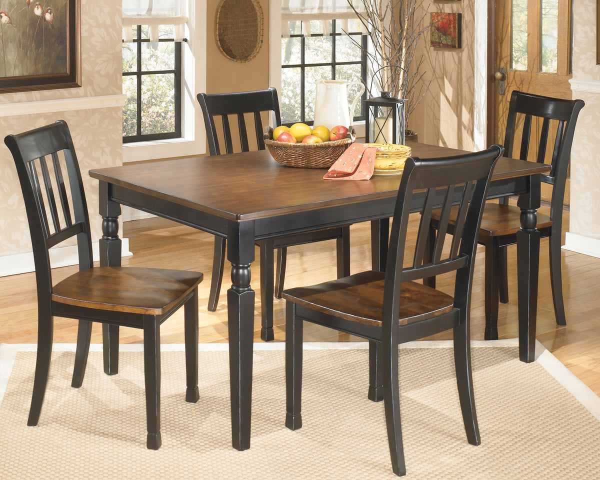 Furniture City Laplace - Ashley Furniture - Owingsville Dining Table and 4 Chairs - Dining Table and 4 Chairs - D580D8