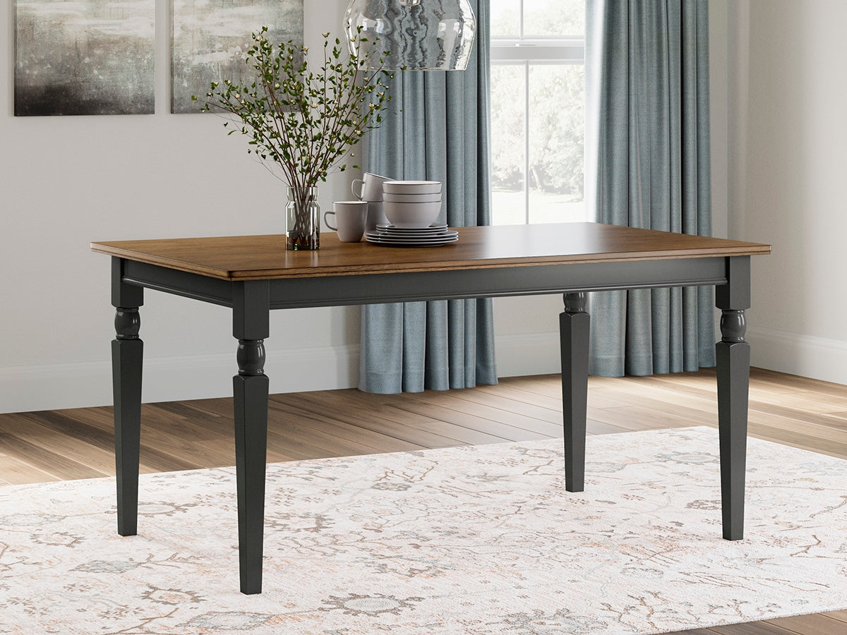 Furniture City Laplace - Ashley Furniture - Owingsville Dining Room - Large Dining Room Bench / Black/Brown - D580-00