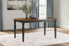 Furniture City Laplace - Ashley Furniture - Owingsville Dining Room - Large Dining Room Bench / Black/Brown - D580-00