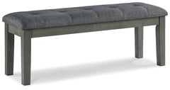 Furniture City Laplace - Ashley Furniture - Hallanden Dining Room - Large UPH Dining Room Bench / Two-tone Gray / 50"W x 16"D x 19"H - D589-00