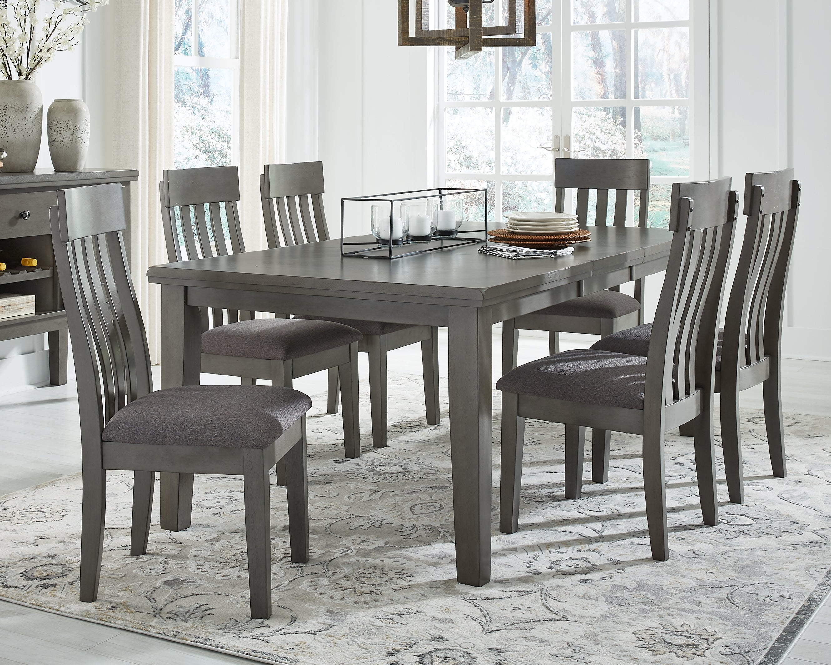 Furniture City Laplace - Ashley Furniture - Hallanden Dining Room - RECT DRM Butterfly EXT Table - D589-35