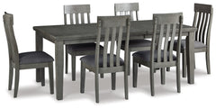 Furniture City Laplace - Ashley Furniture - Hallanden Dining Table and 6 Chairs - Dining Table and 6 Chairs - D589D6