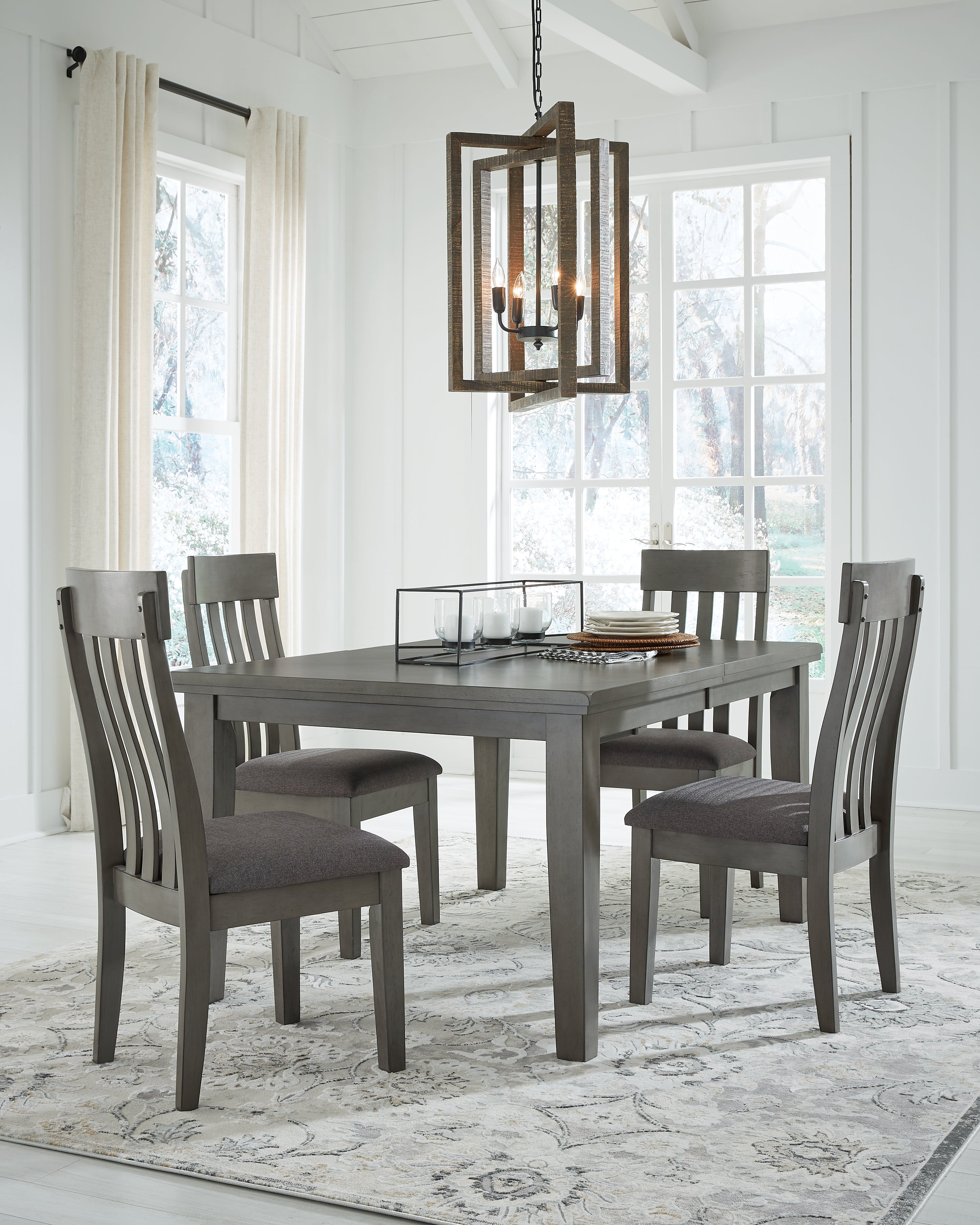 Furniture City Laplace - Ashley Furniture - Hallanden Dining Table and 4 Chairs - Dining Table and 4 Chairs - D589D1