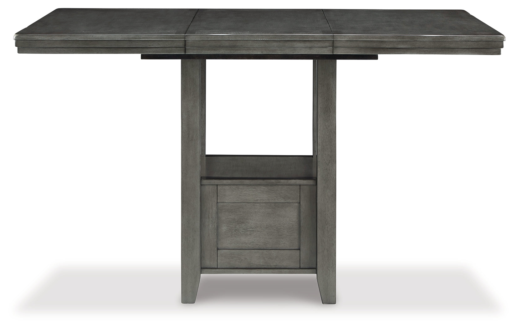 Furniture City Laplace - Ashley Furniture - Hallanden Dining Room - RECT DRM Counter EXT Table / Gray / 42"W x 60"D x 36"H - D589-42