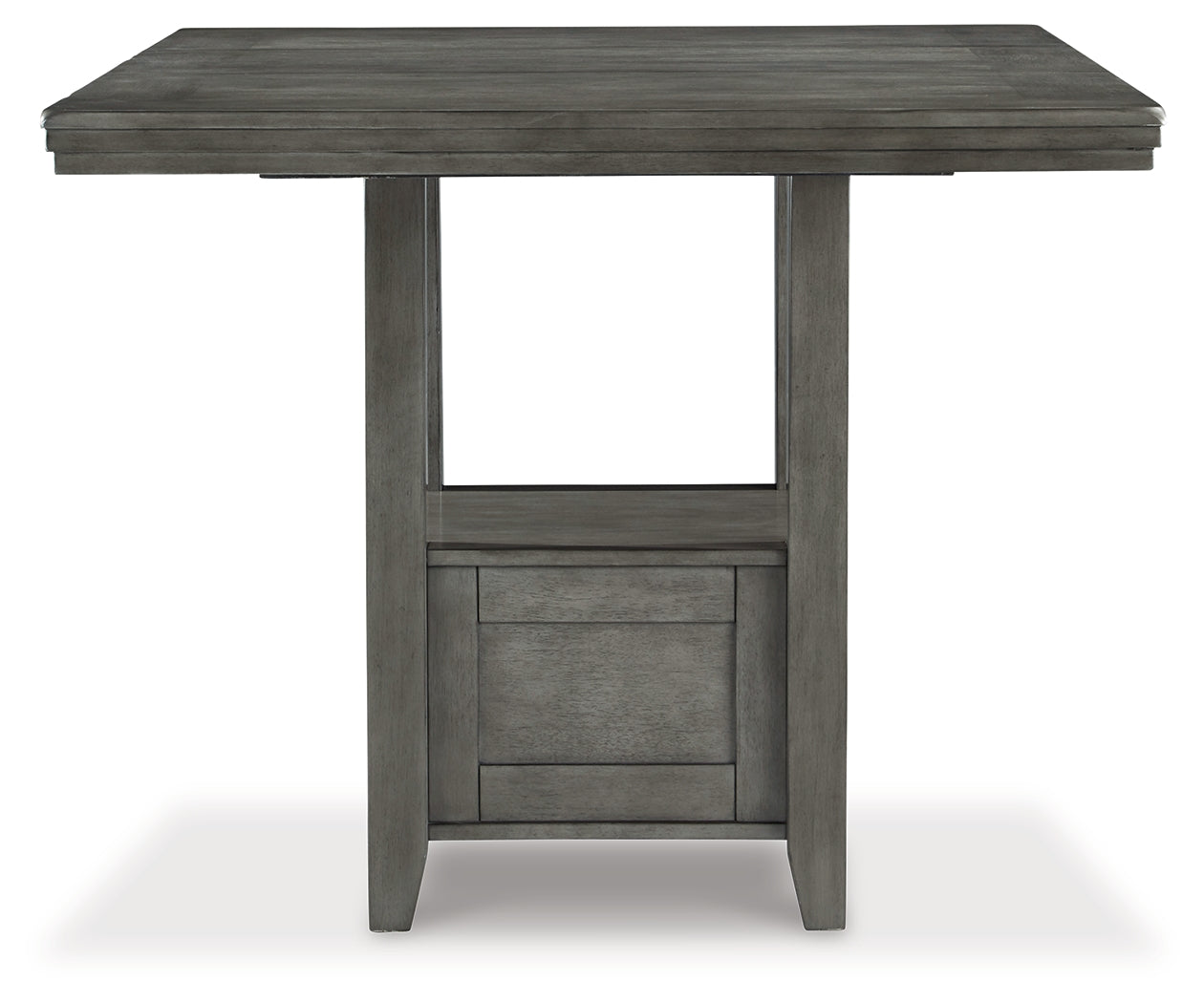 Furniture City Laplace - Ashley Furniture - Hallanden Dining Room - RECT DRM Counter EXT Table / Gray / 42"W x 60"D x 36"H - D589-42