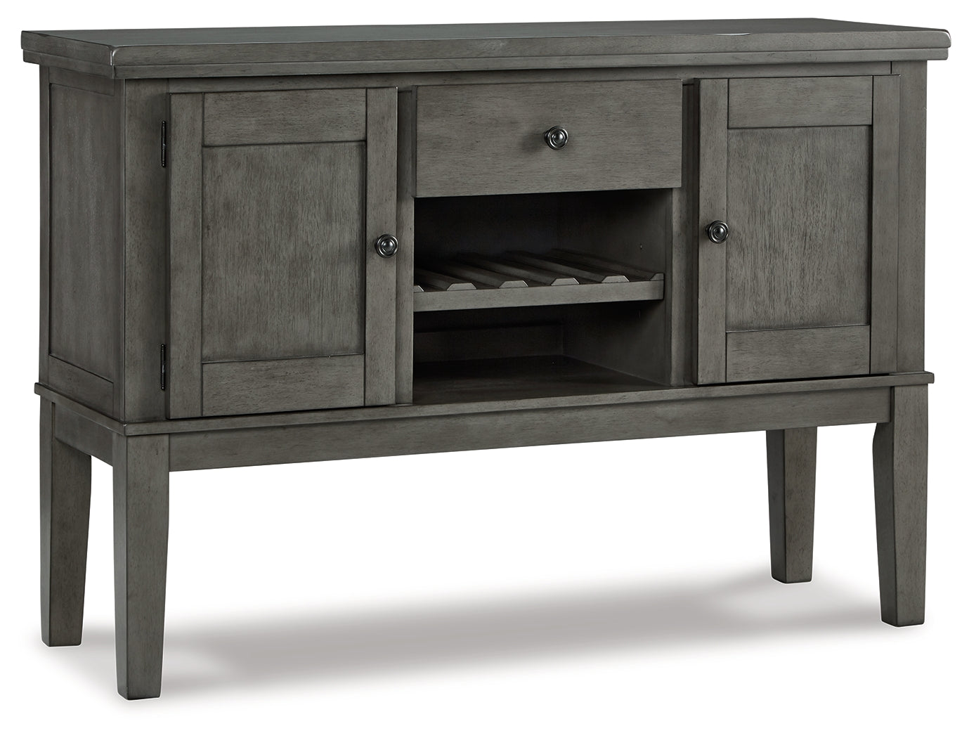 Furniture City Laplace - Ashley Furniture - Hallanden Dining Room - RECT DRM Counter EXT Table / Gray / 42"W x 60"D x 36"H - D589-42