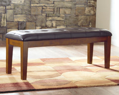 Furniture City Laplace - Ashley Furniture - Ralene Dining Bench - Large UPH Dining Room Bench / Medium Brown / 50"W x 16"D x 19"H - D594-00