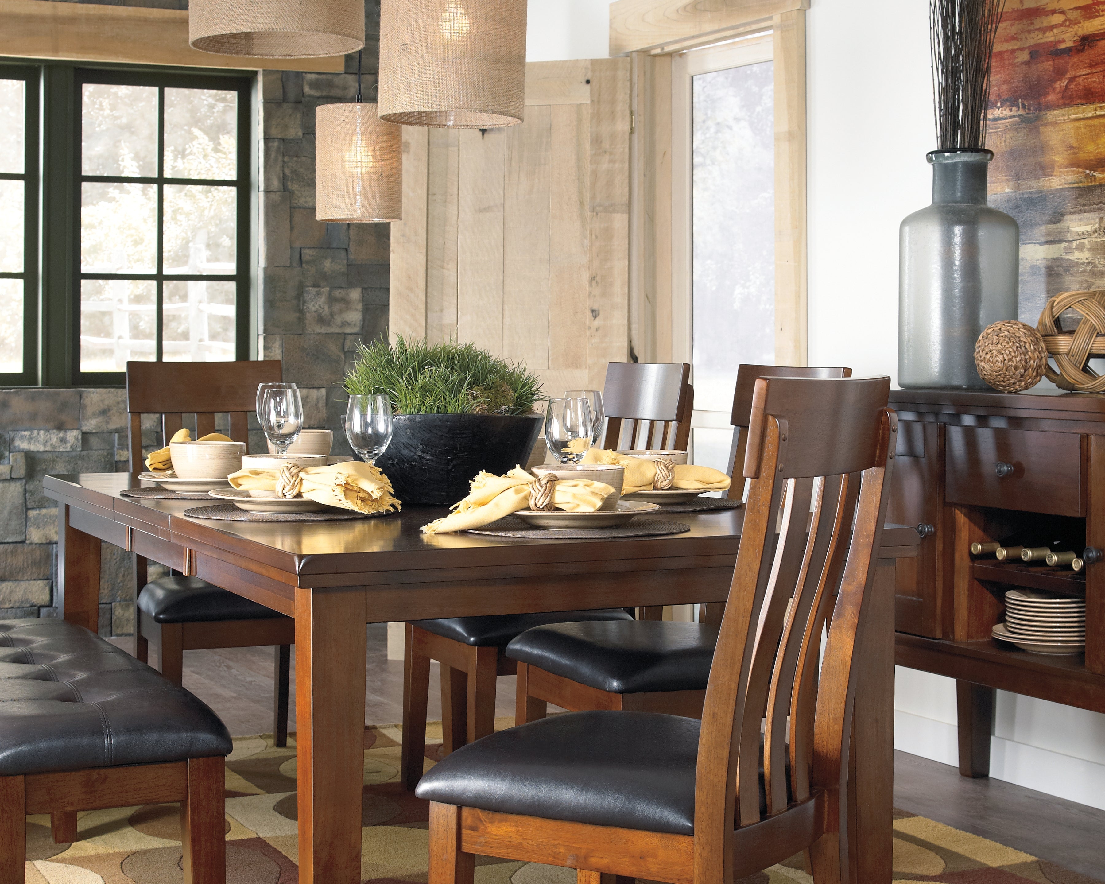 Furniture City Laplace - Ashley Furniture - Ralene Dining Room - Dining Room Server / Medium Brown - D594-60