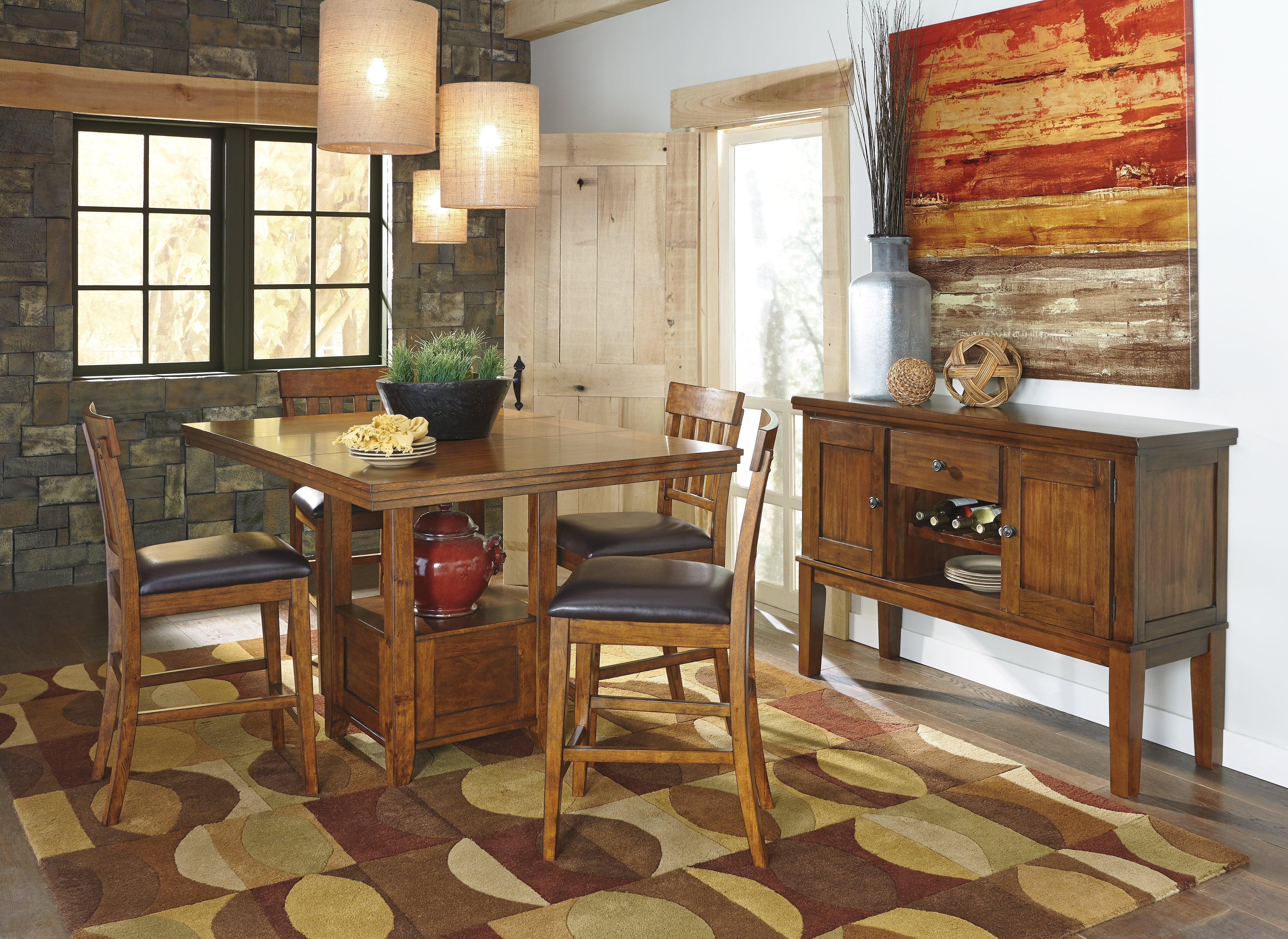 Furniture City Laplace - Ashley Furniture - Ralene Dining Room - Dining Room Server / Medium Brown - D594-60