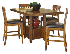 Furniture City Laplace - Ashley Furniture - Ralene Counter Height Dining Table and 4 Barstools - Counter Height Dining Table and 4 Barstools - D594D1