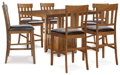 Furniture City Laplace - Ashley Furniture - Ralene Counter Height Dining Table and 6 Barstools - Counter Height Dining Table and 6 Barstools - D594D5