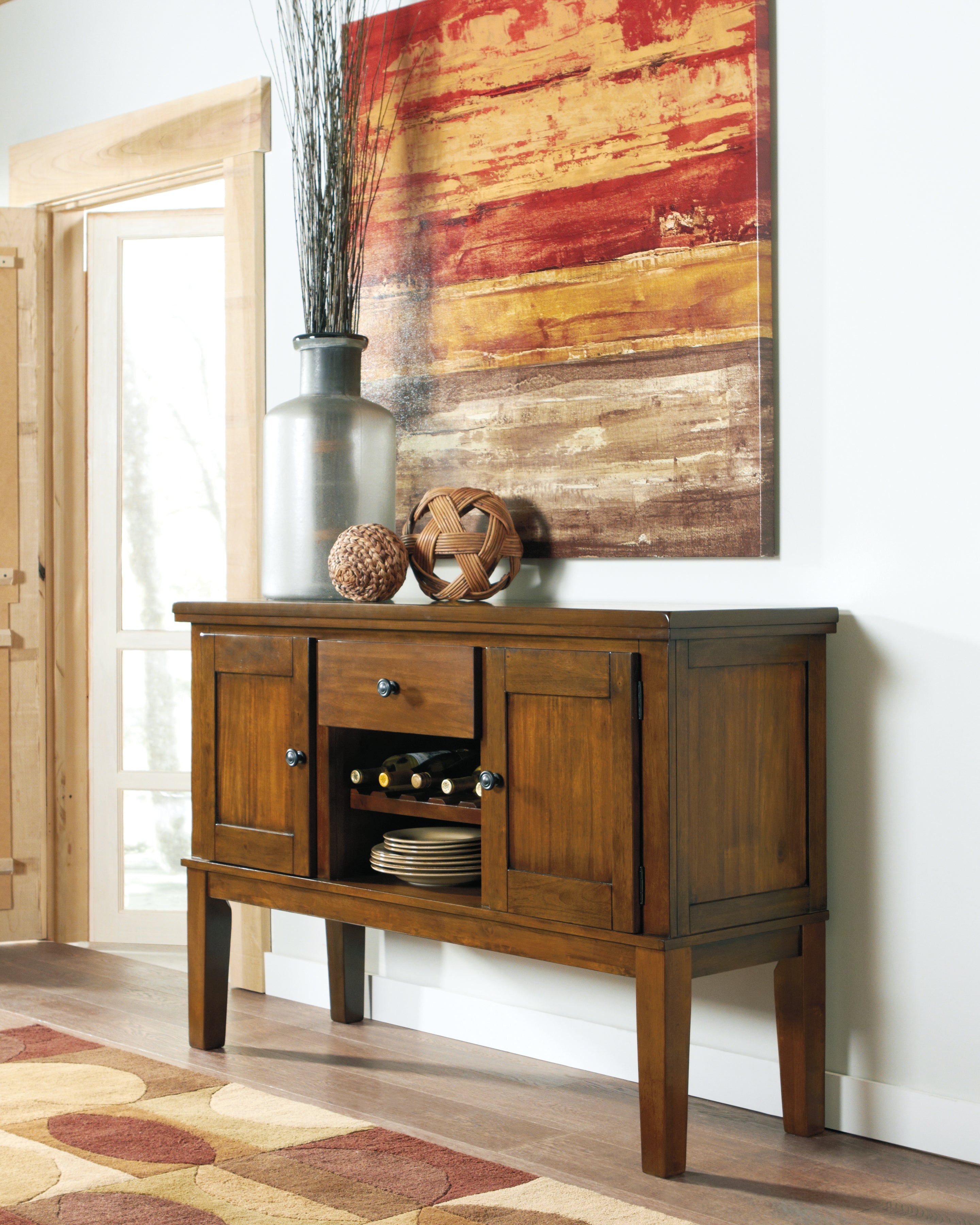 Furniture City Laplace - Ashley Furniture - Ralene Dining Room - Dining Room Server / Medium Brown - D594-60