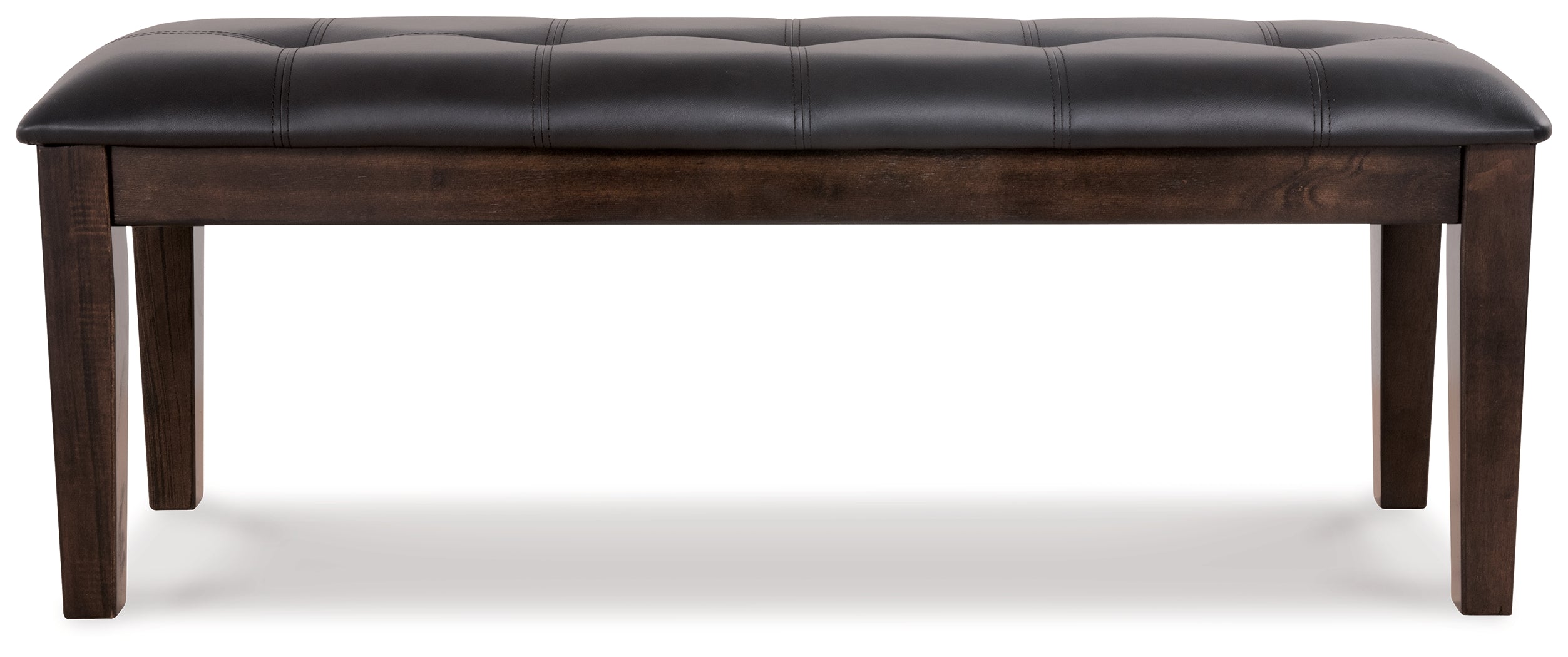 Furniture City Laplace - Ashley Furniture - Haddigan Dining Bench - Large UPH Dining Room Bench / Dark Brown / 50"W x 16"D x 19"H - D596-00