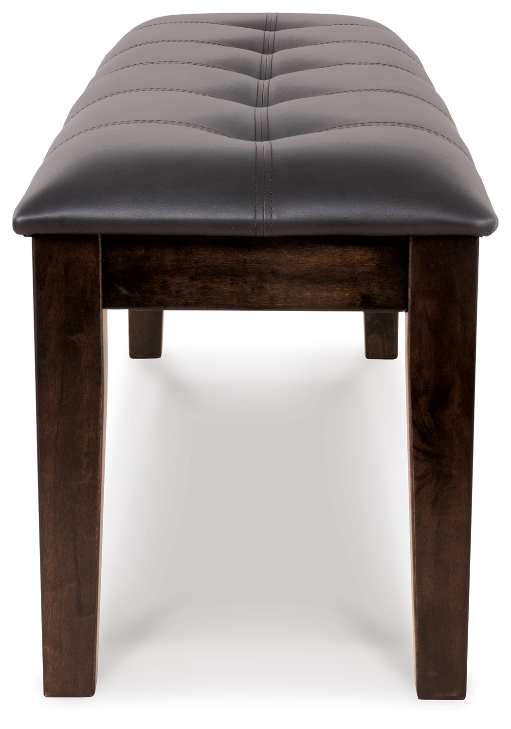 Furniture City Laplace - Ashley Furniture - Haddigan Dining Bench - Large UPH Dining Room Bench / Dark Brown / 50"W x 16"D x 19"H - D596-00