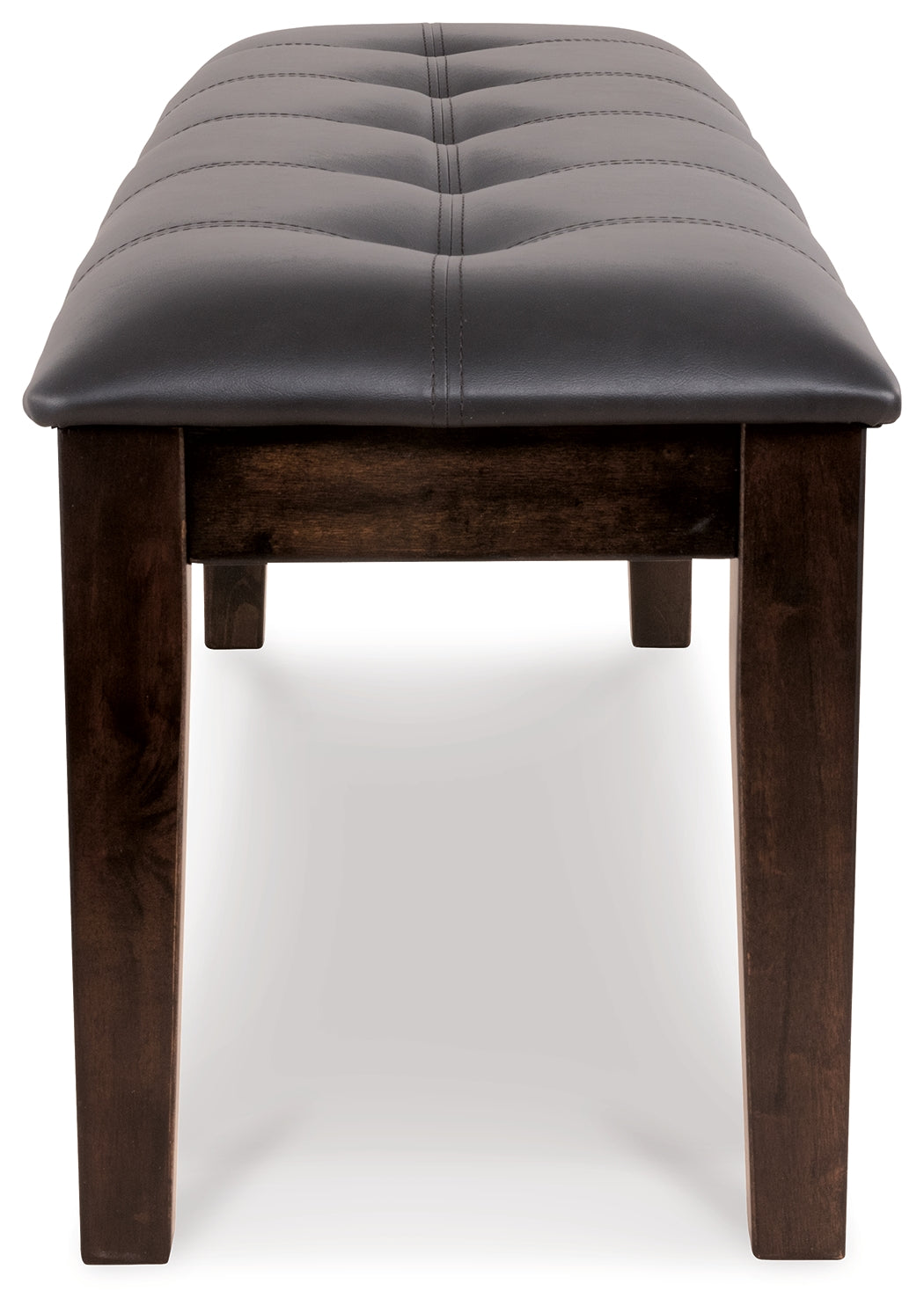 Furniture City Laplace - Ashley Furniture - Haddigan Dining Bench - Large UPH Dining Room Bench / Dark Brown / 50"W x 16"D x 19"H - D596-00