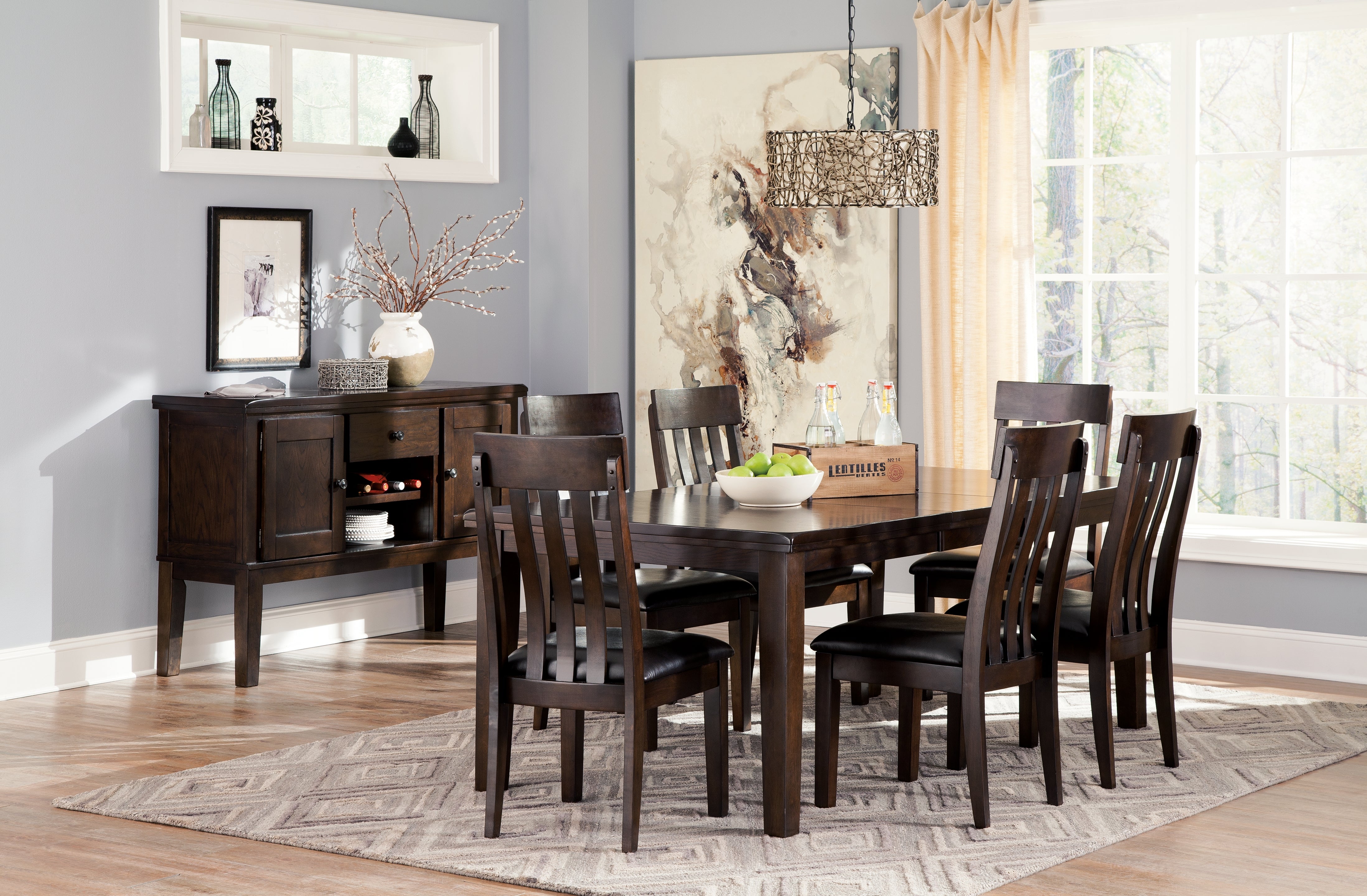 Furniture City Laplace - Ashley Furniture - Haddigan Dining Room - RECT Dining Room EXT Table / Dark Brown - D596-35