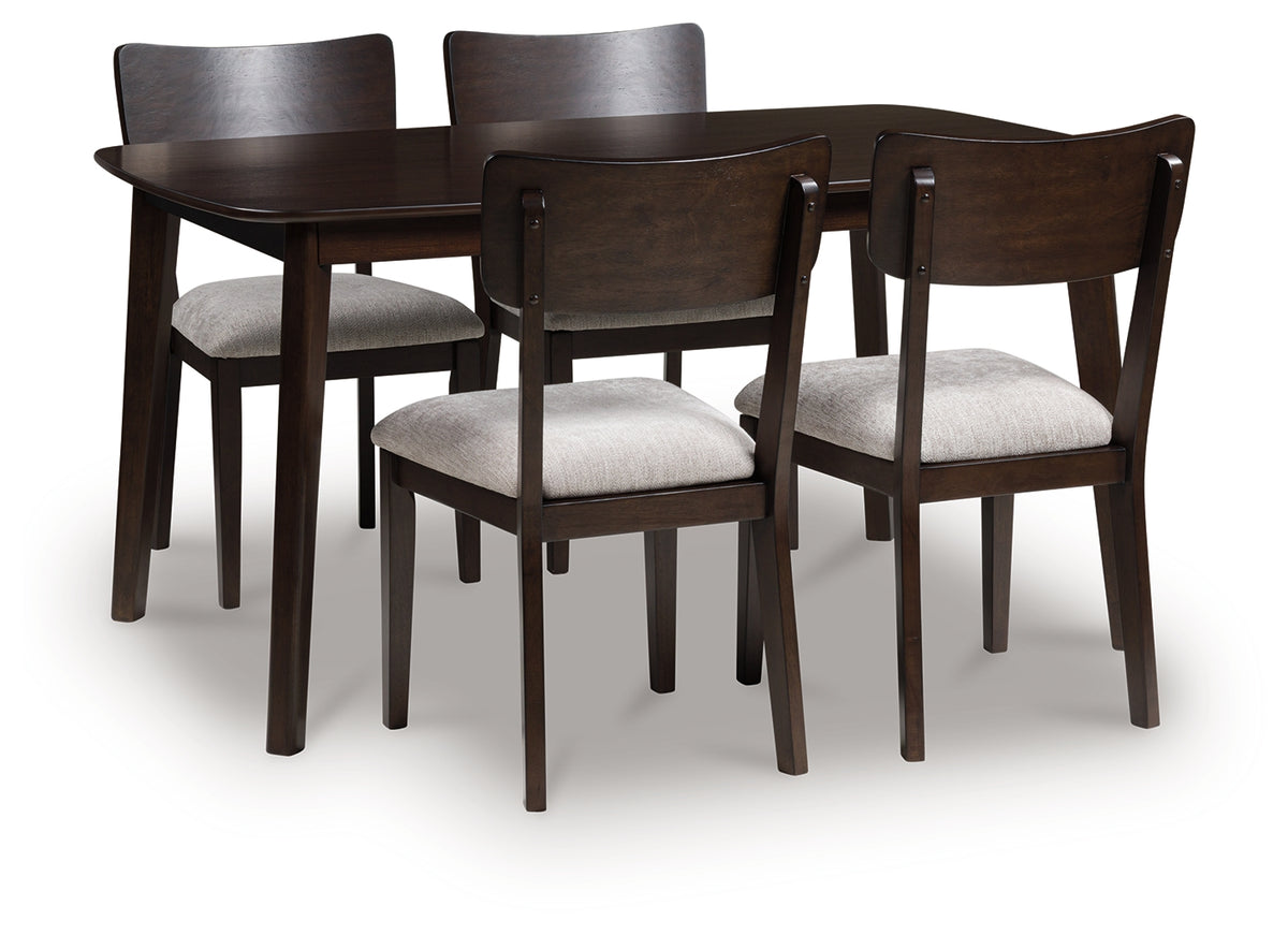 Furniture City Laplace - Ashley Furniture - Mallenette Dining Table and 4 Chairs (Set of 5) - Dining Room Table Set (5/CN) - PCD607-225