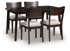 Furniture City Laplace - Ashley Furniture - Mallenette Dining Table and 4 Chairs (Set of 5) - Dining Room Table Set (5/CN) - PCD607-225