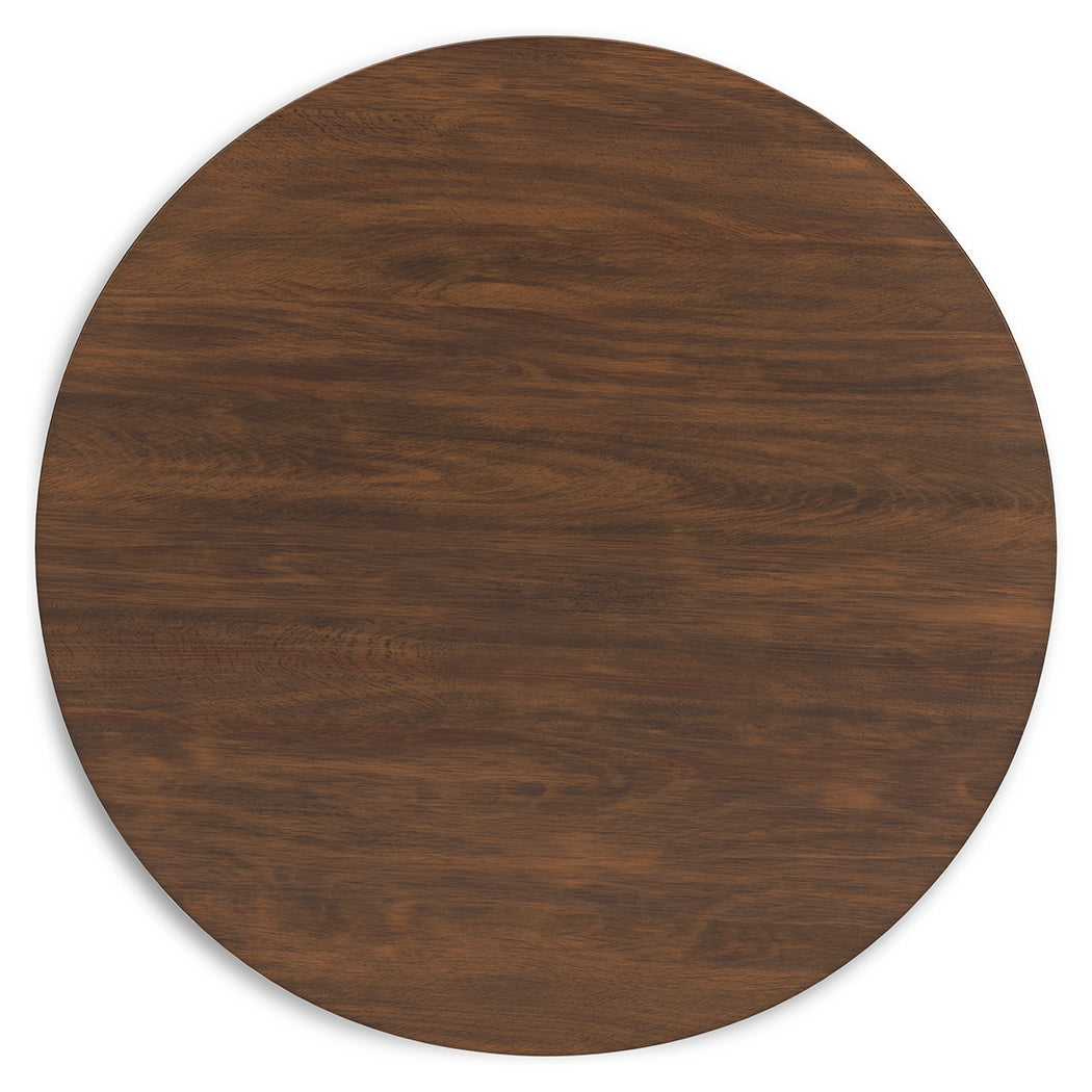 Furniture City Laplace - Ashley Furniture - Lyncott Dining Room - Round Dining Room Table / Brown - D615-15