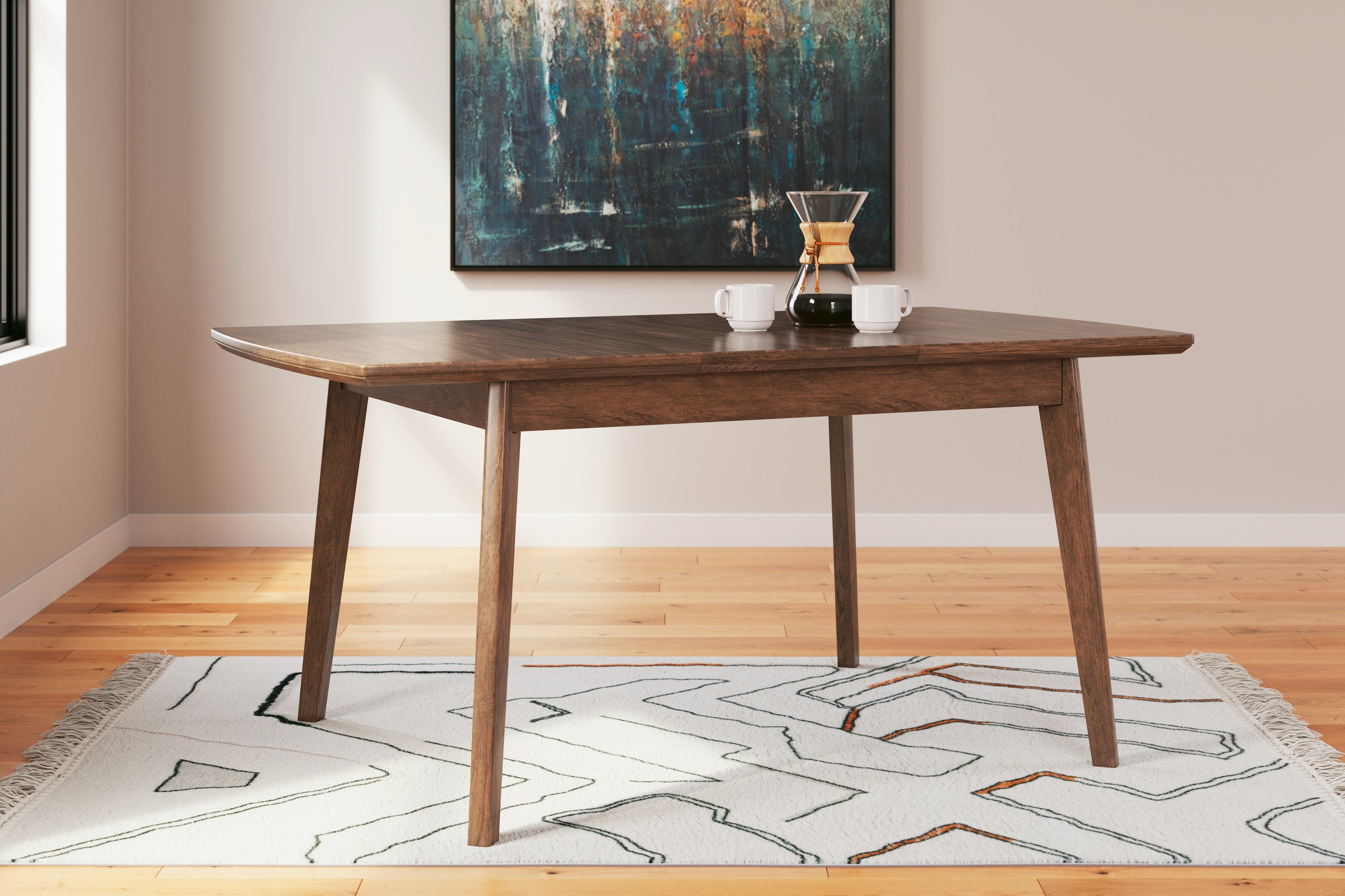 Furniture City Laplace - Ashley Furniture - Lyncott Dining Room - RECT DRM Butterfly EXT Table / Brown - D615-35