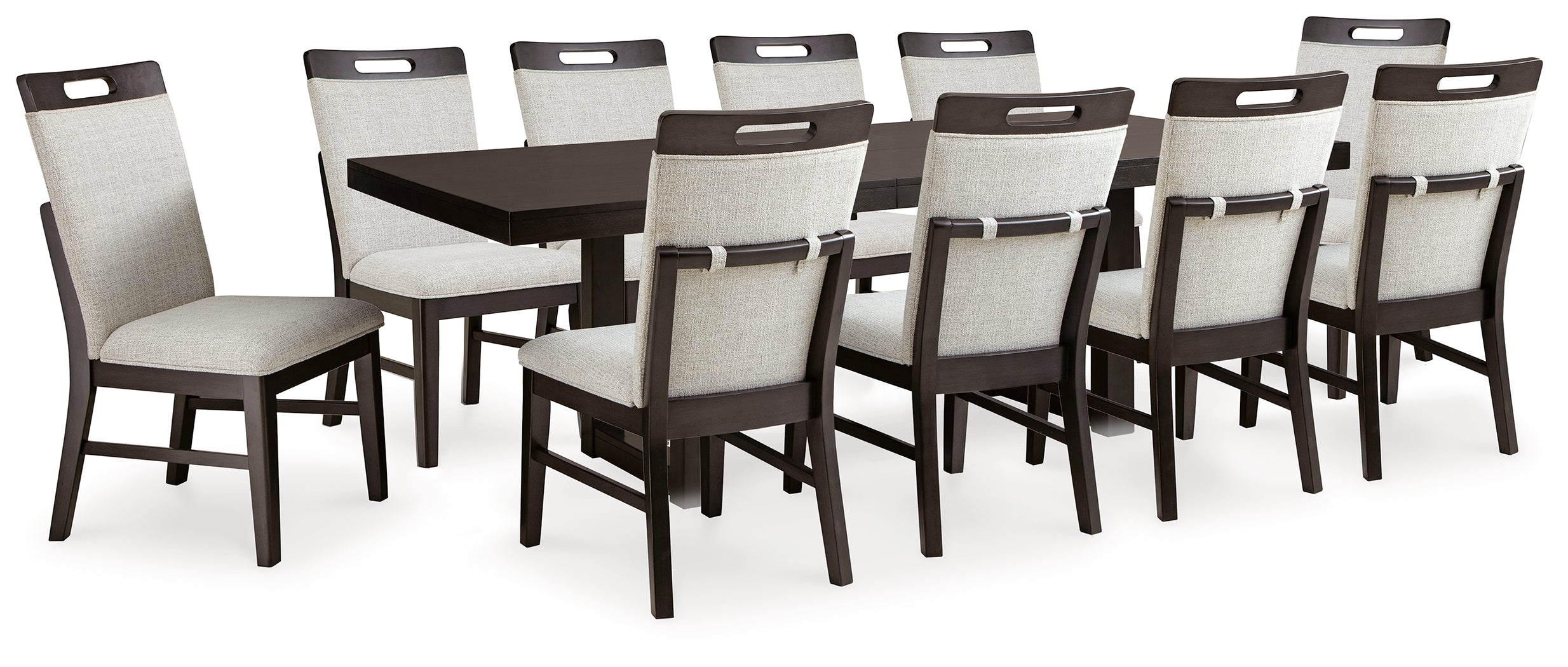Furniture City Laplace - Ashley Furniture - Neymorton Dining Table and 10 Chairs - Dining Table and 10 Chairs - D618D4