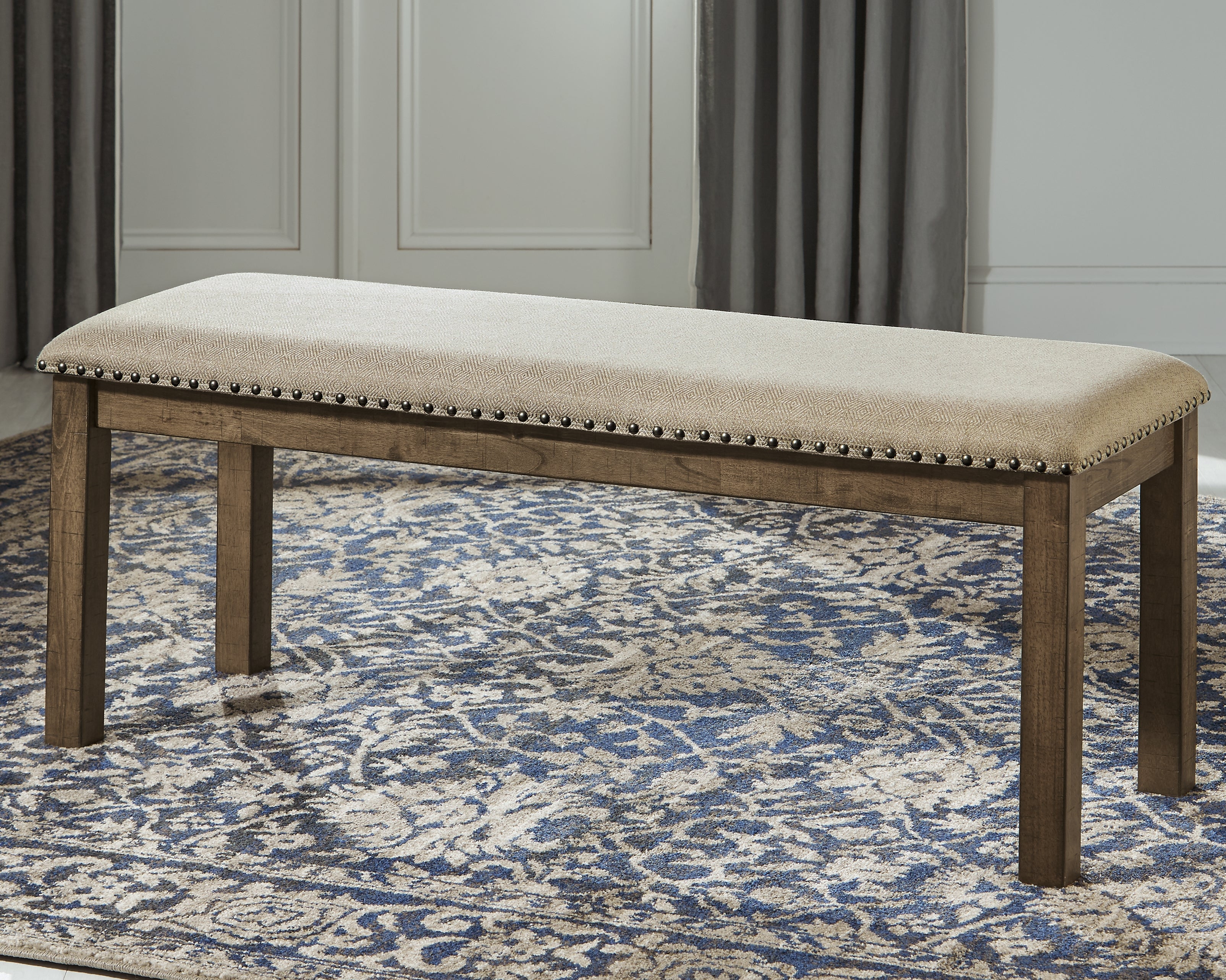 Furniture City Laplace - Ashley Furniture - Moriville Dining Room - Upholstered Bench / Beige - D631-00