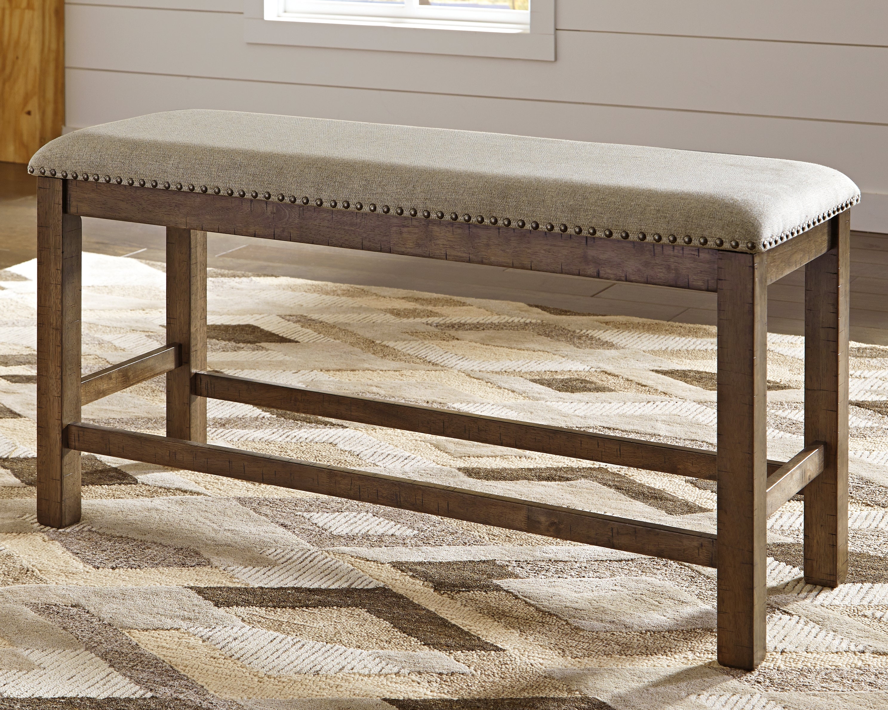 Furniture City Laplace - Ashley Furniture - Moriville Dining Room - Double UPH Bench (1/CN) / Beige - D631-09