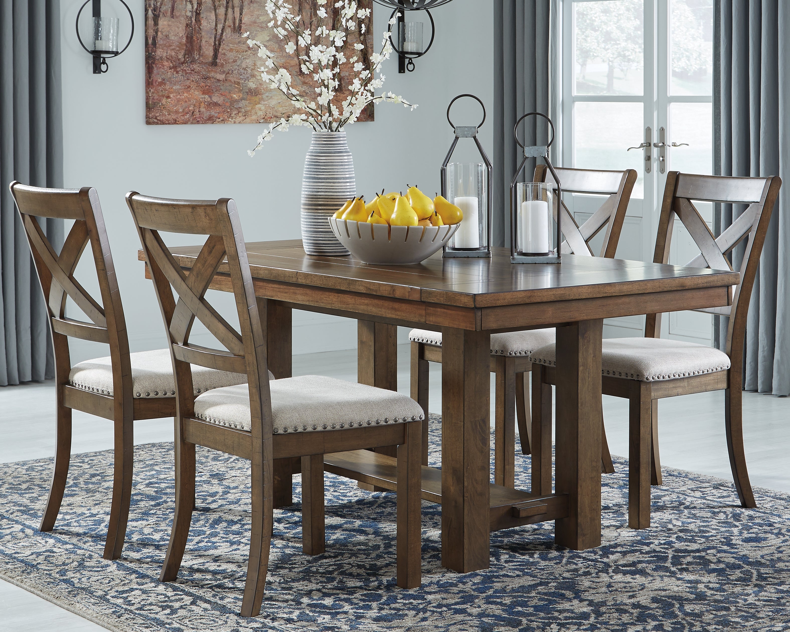 Furniture City Laplace - Ashley Furniture - Moriville Dining Room - RECT Dining Room EXT Table / Grayish Brown - D631-45