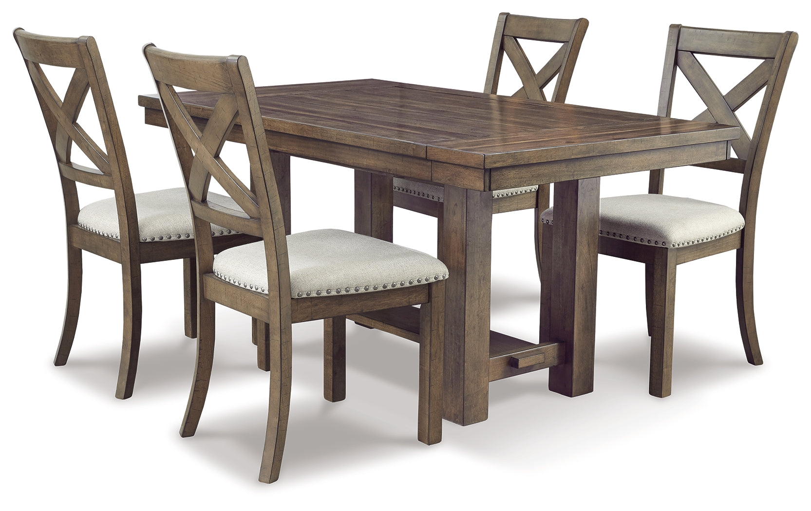 Furniture City Laplace - Ashley Furniture - Moriville Dining Room - RECT Dining Room EXT Table / Grayish Brown - D631-45