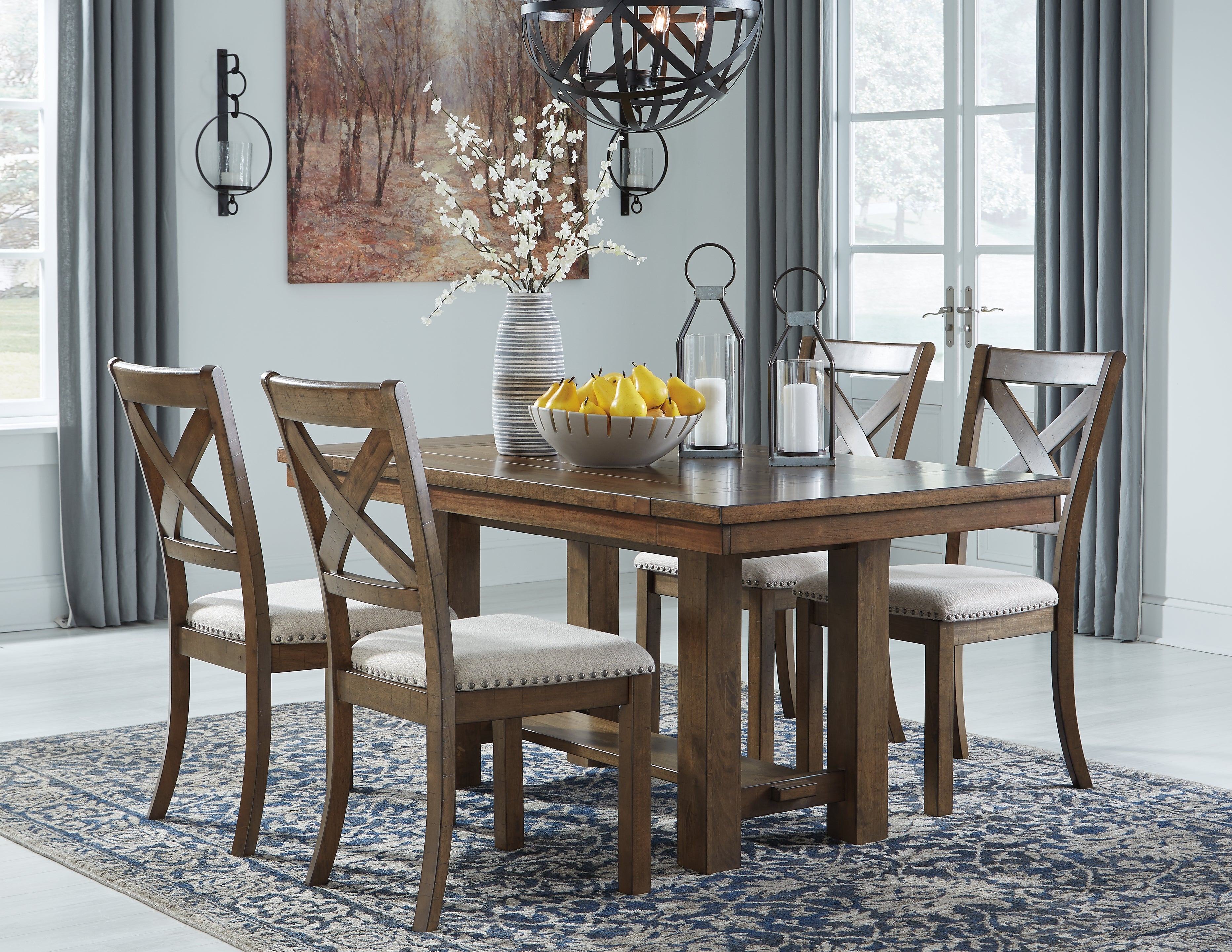 Furniture City Laplace - Ashley Furniture - Moriville Dining Room - RECT Dining Room EXT Table / Grayish Brown - D631-45