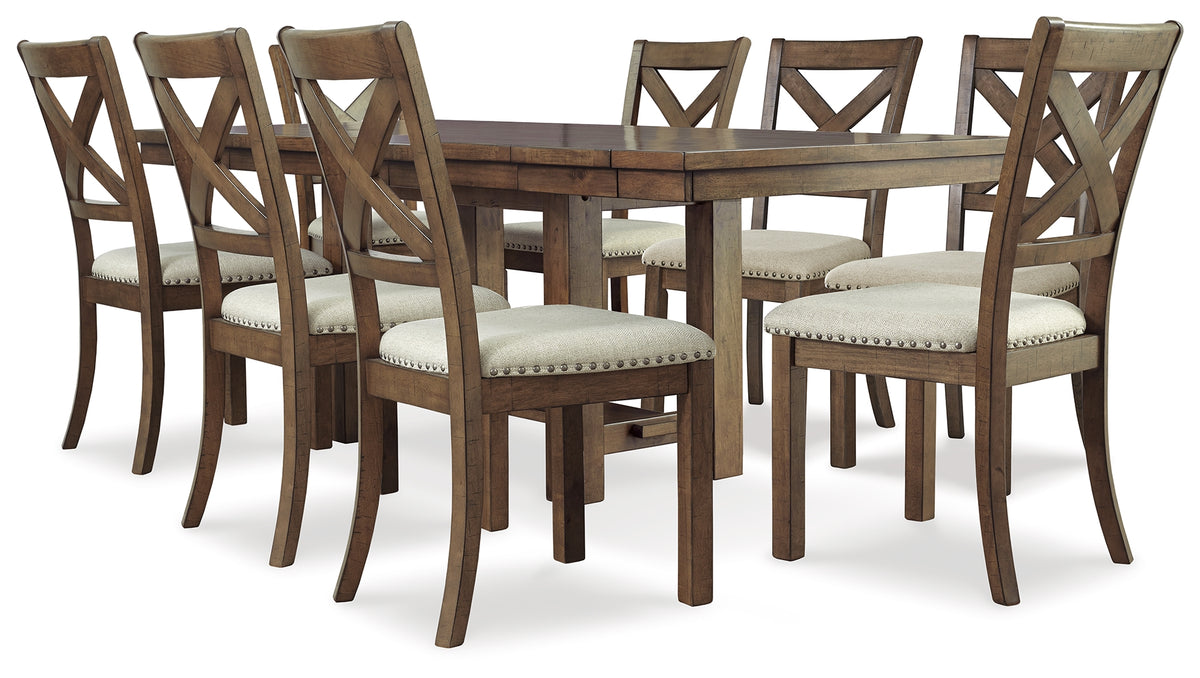 Furniture City Laplace - Ashley Furniture - Moriville Dining Table and 8 Chairs - Dining Table and 8 Chairs - D631D13