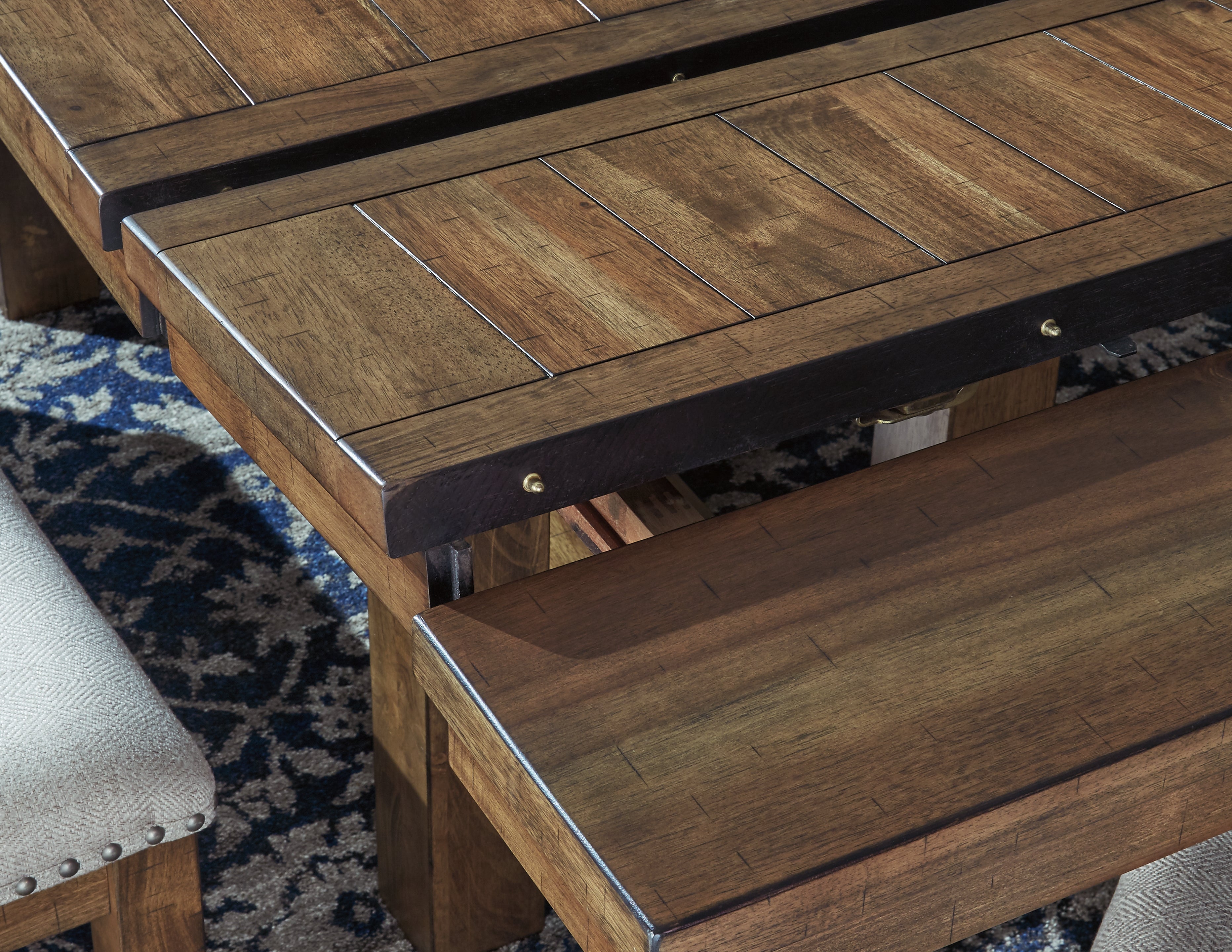 Furniture City Laplace - Ashley Furniture - Moriville Dining Room - RECT Dining Room EXT Table / Grayish Brown - D631-45