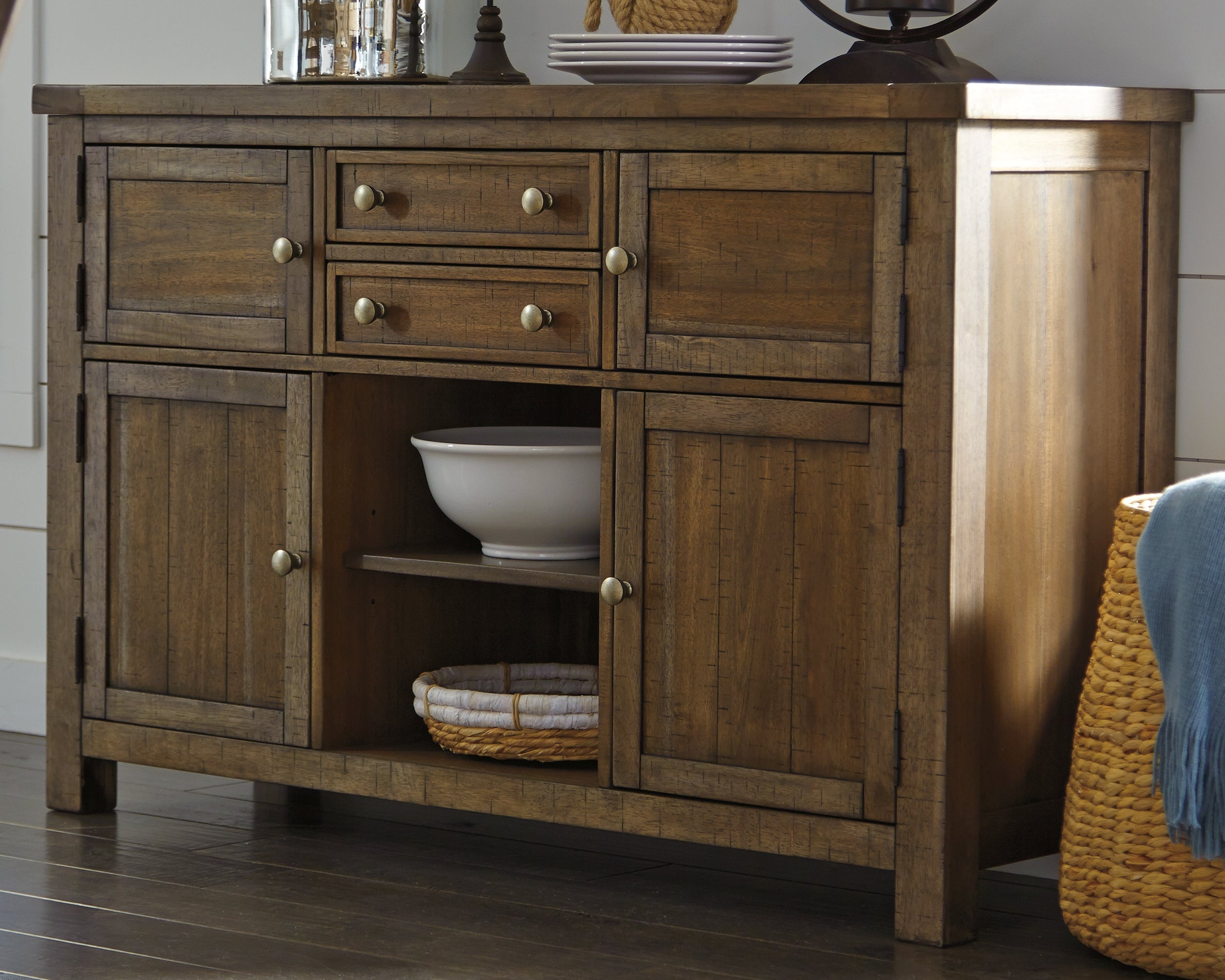 Furniture City Laplace - Ashley Furniture - Moriville Dining Room - Dining Room Server / Grayish Brown - D631-60