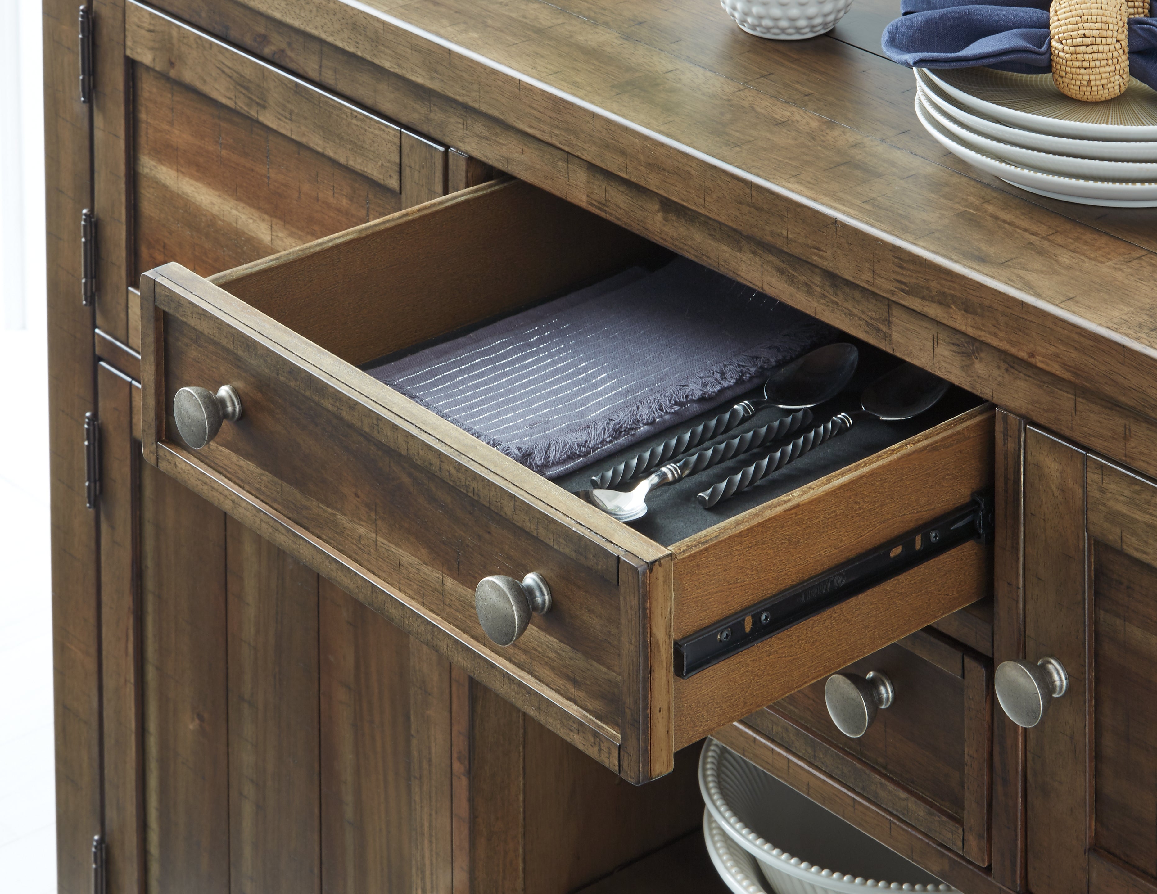 Furniture City Laplace - Ashley Furniture - Moriville Dining Room - Dining Room Server / Grayish Brown - D631-60