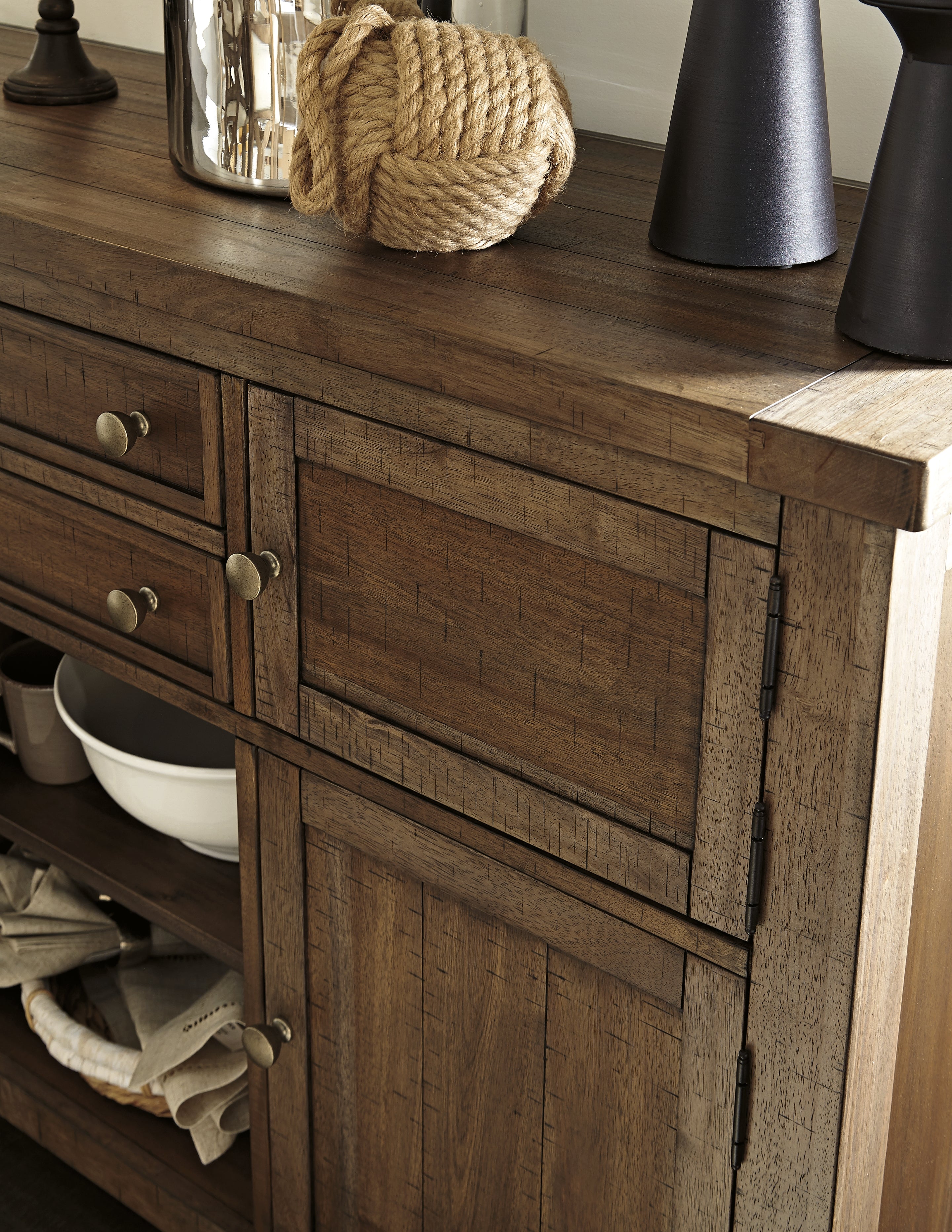 Furniture City Laplace - Ashley Furniture - Moriville Dining Room - Dining Room Server / Grayish Brown - D631-60