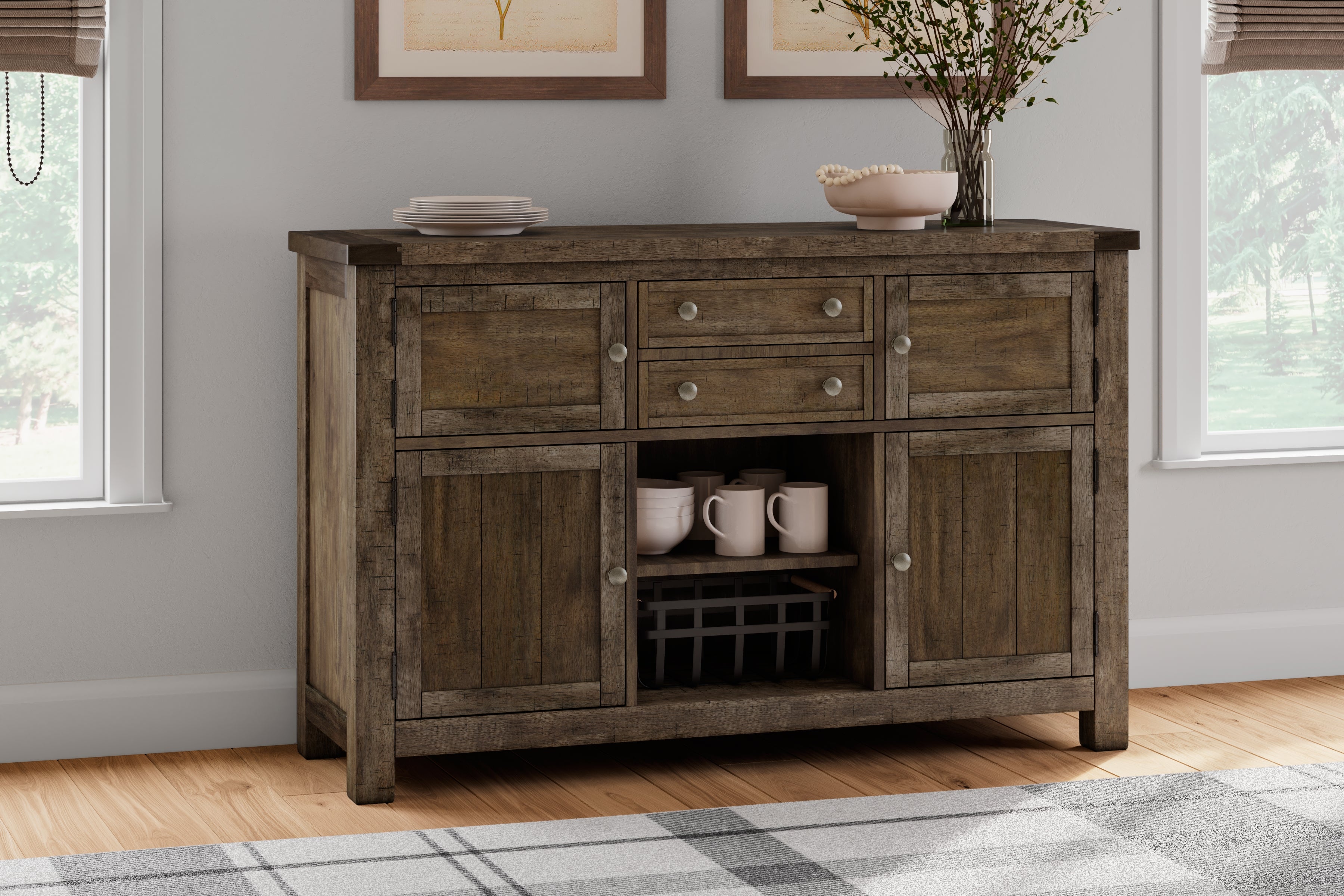 Furniture City Laplace - Ashley Furniture - Moriville Dining Room - Dining Room Server / Grayish Brown - D631-60