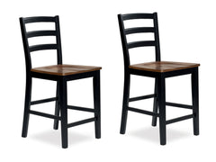 Furniture City Laplace - Ashley Furniture - Wildenauer Counter Height Barstool (Set of 2) - Counter Height Barstool (Set of 2) - D634-124X2