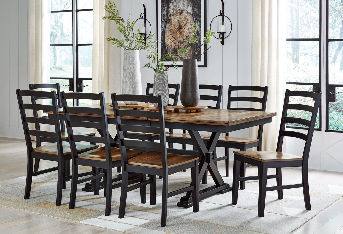 Furniture City Laplace - Ashley Furniture - Wildenauer Dining Table and 8 Chairs - Dining Table and 8 Chairs - D634D5