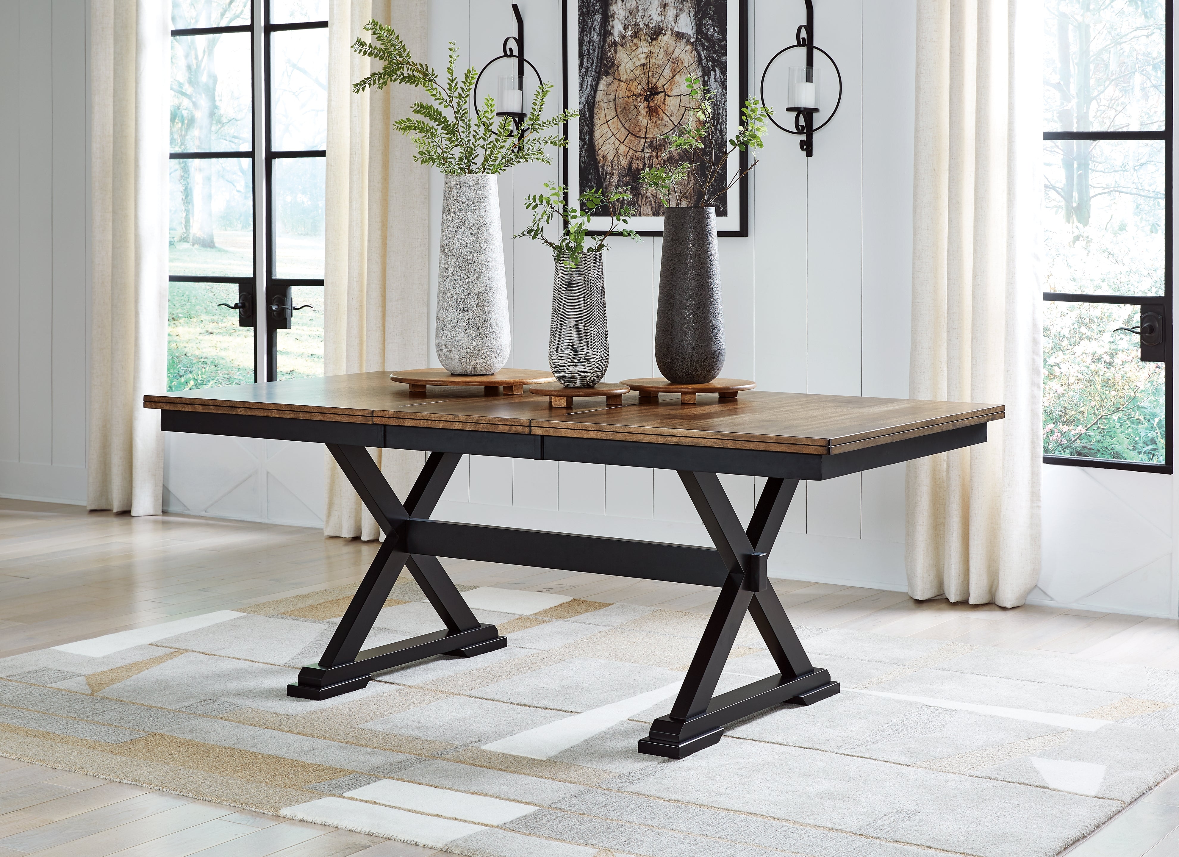 Furniture City Laplace - Ashley Furniture - Wildenauer Dining Room - RECT Dining Room EXT Table - D634-35
