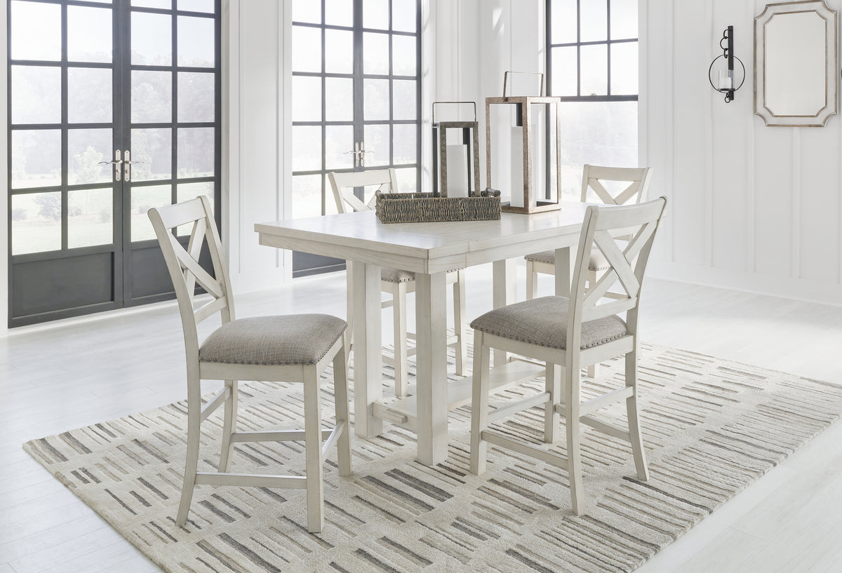 Furniture City Laplace - Ashley Furniture - Robbinsdale Counter Height Dining Table and 4 Barstools - Counter Height Dining Table and 4 Barstools - D642D1