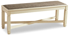 Furniture City Laplace - Ashley Furniture - Bolanburg Dining Bench - Large UPH Dining Room Bench / Two-tone / 50"W x 15"D x 20"H - D647-00